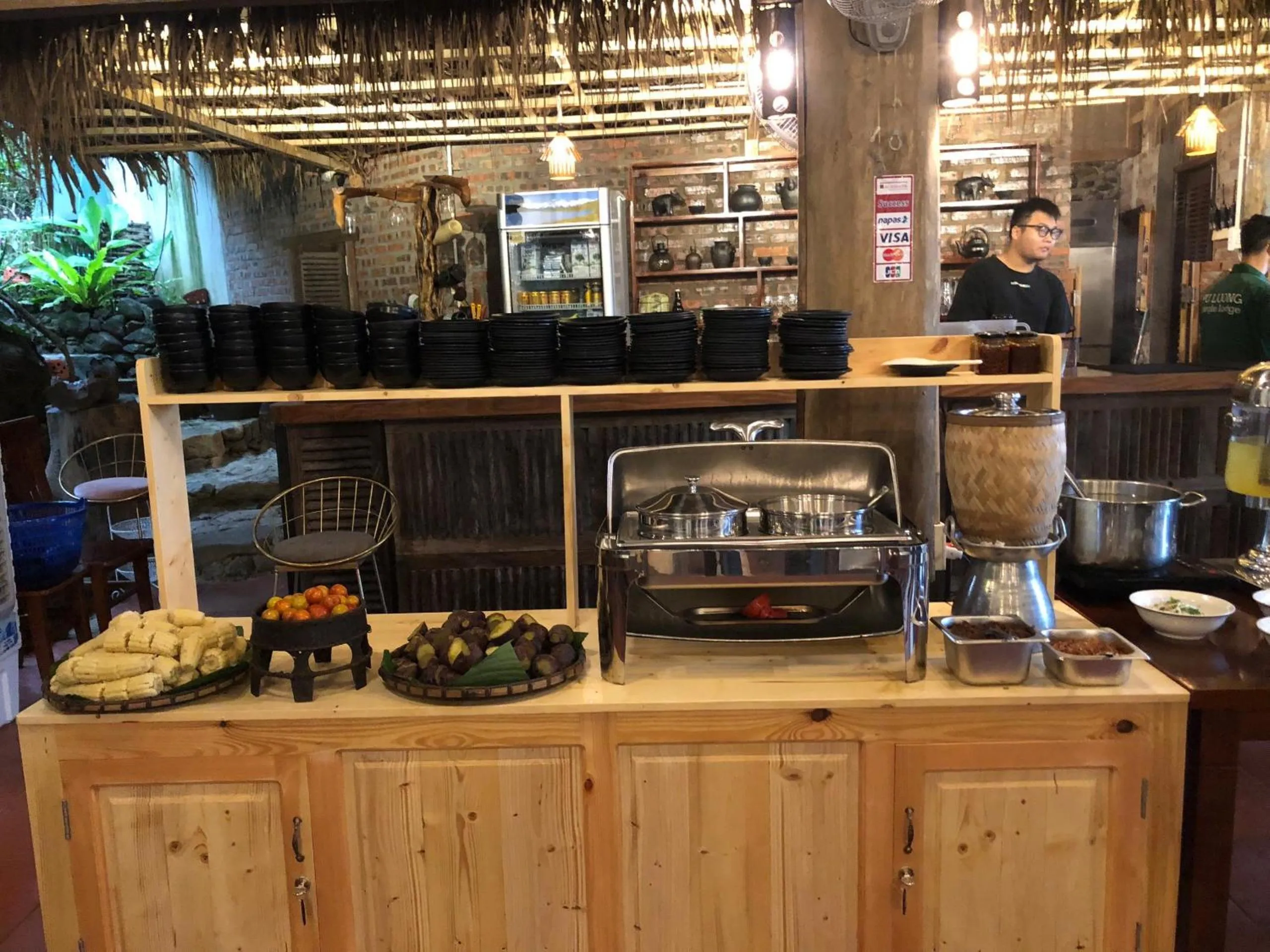 Breakfast in Pu Luong Jungle Lodge