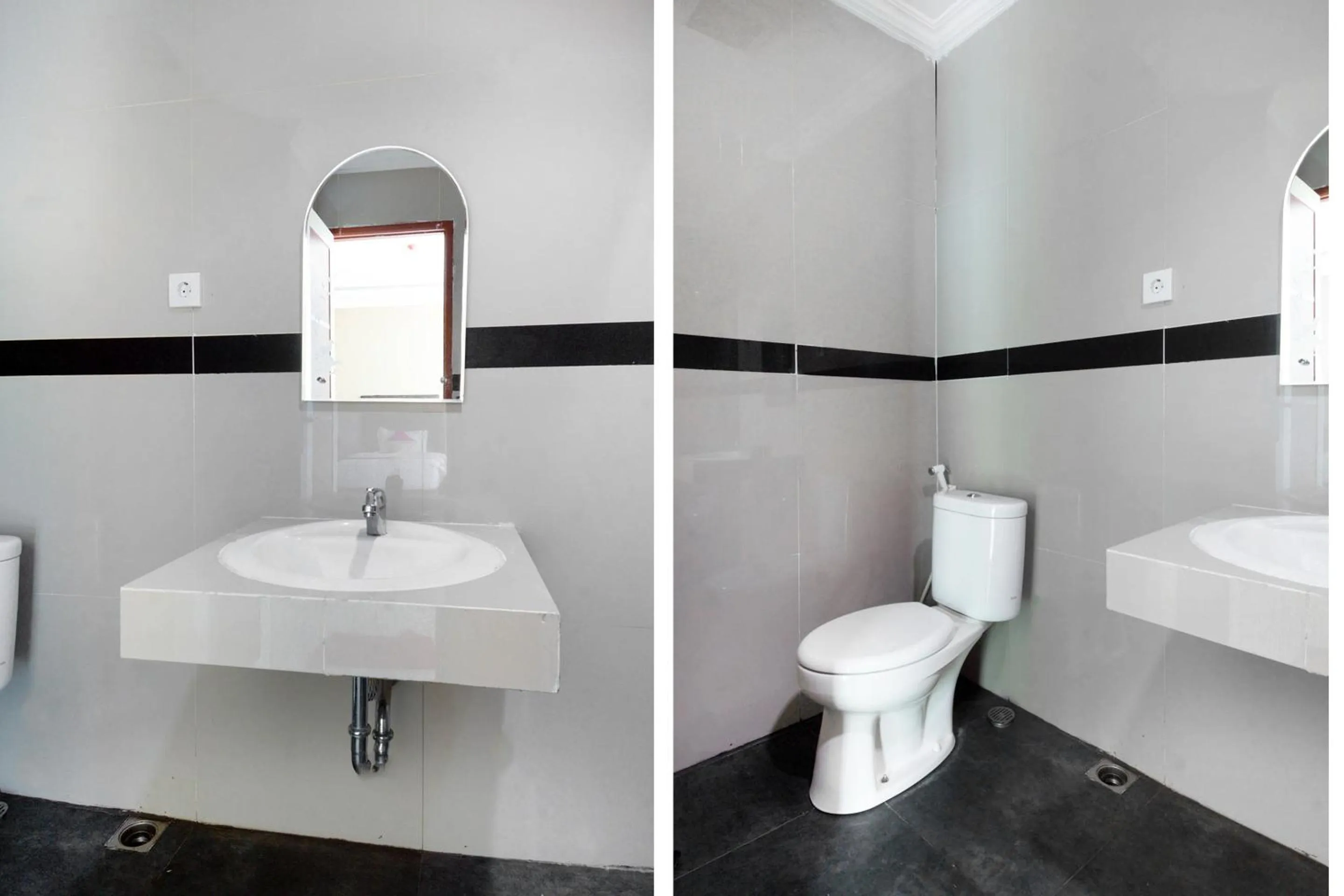 Bathroom in Collection O 3431 Hotel Alpha Bandara