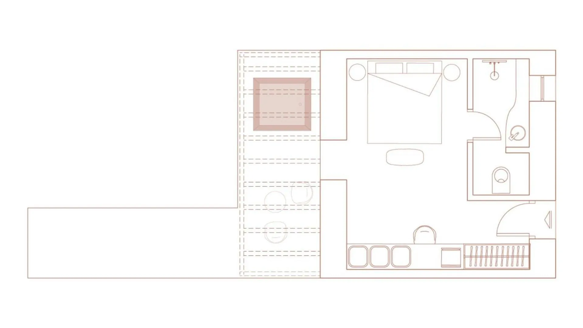 Photo of the whole room in Amyth of Mykonos Agios Stefanos