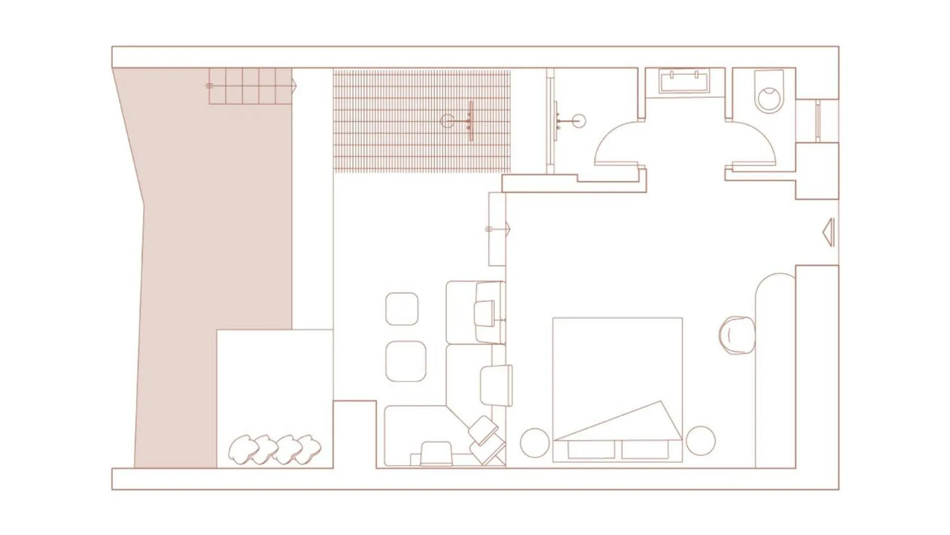 Photo of the whole room in Amyth of Mykonos Agios Stefanos