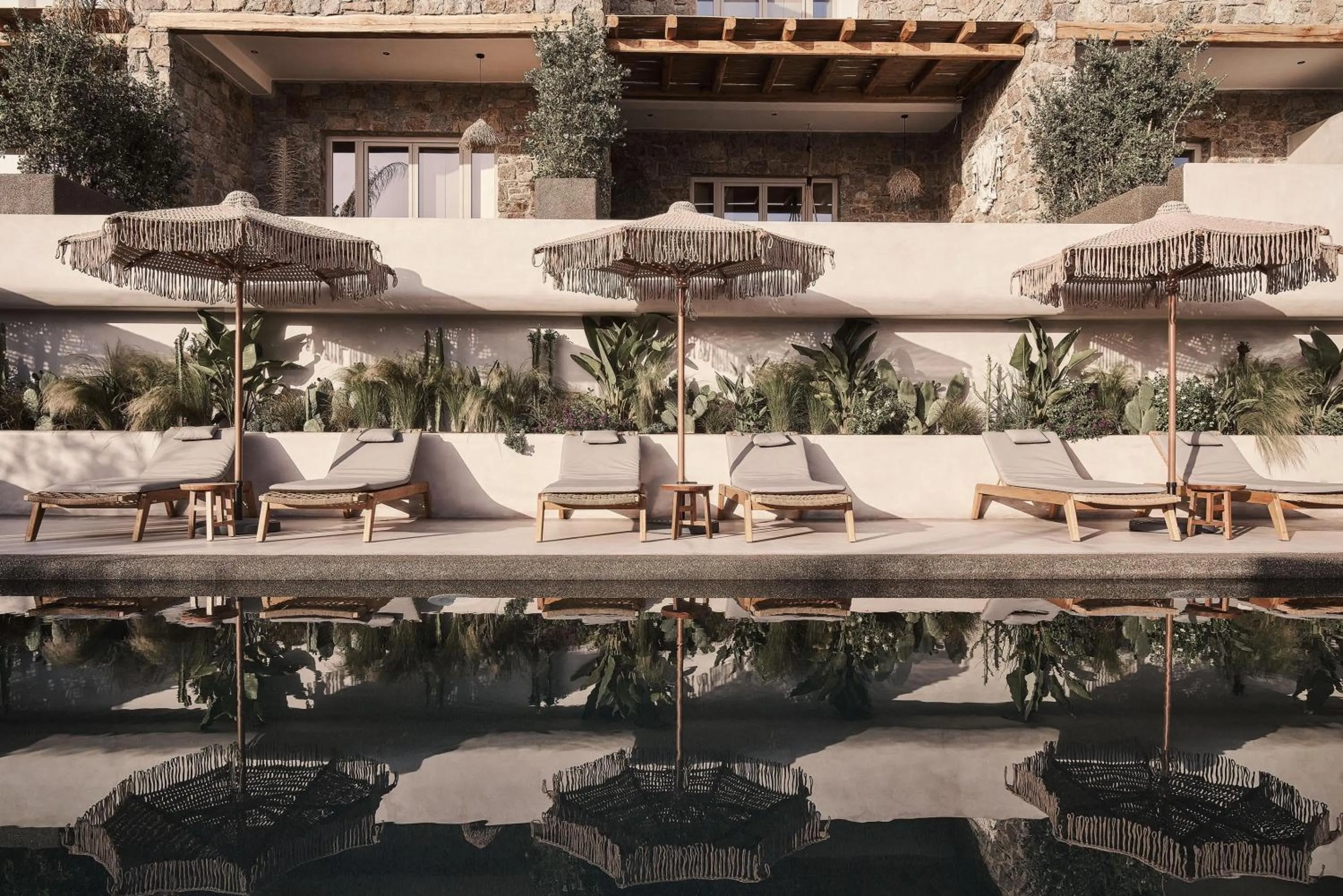 Swimming pool in Amyth of Mykonos Agios Stefanos