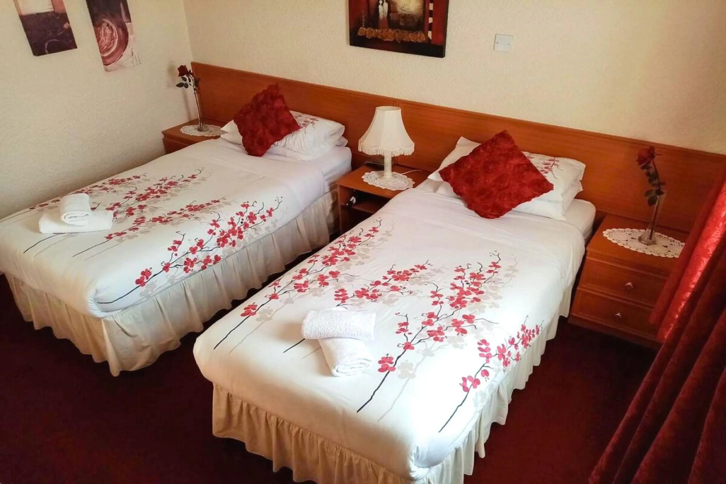 Bed in Fjaerland Hotel