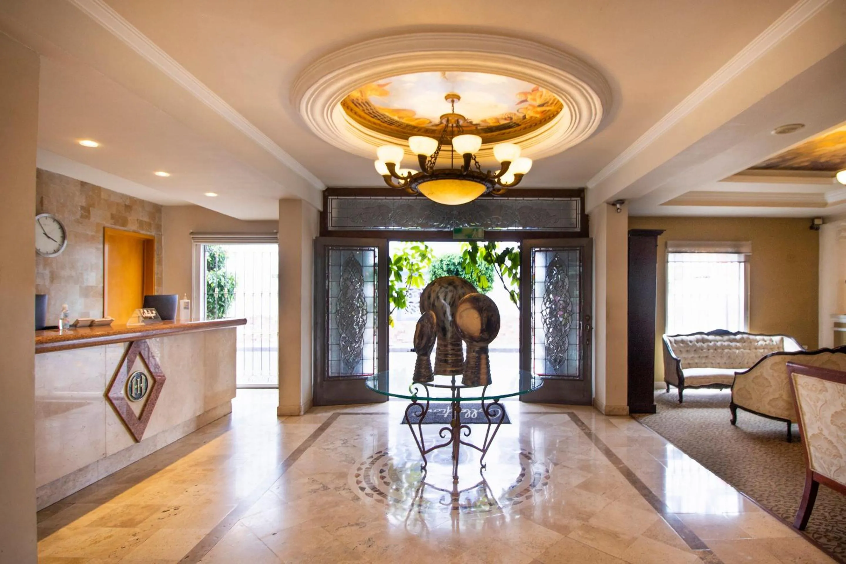Lobby or reception in Hotel Las Iglesias, Cholula
