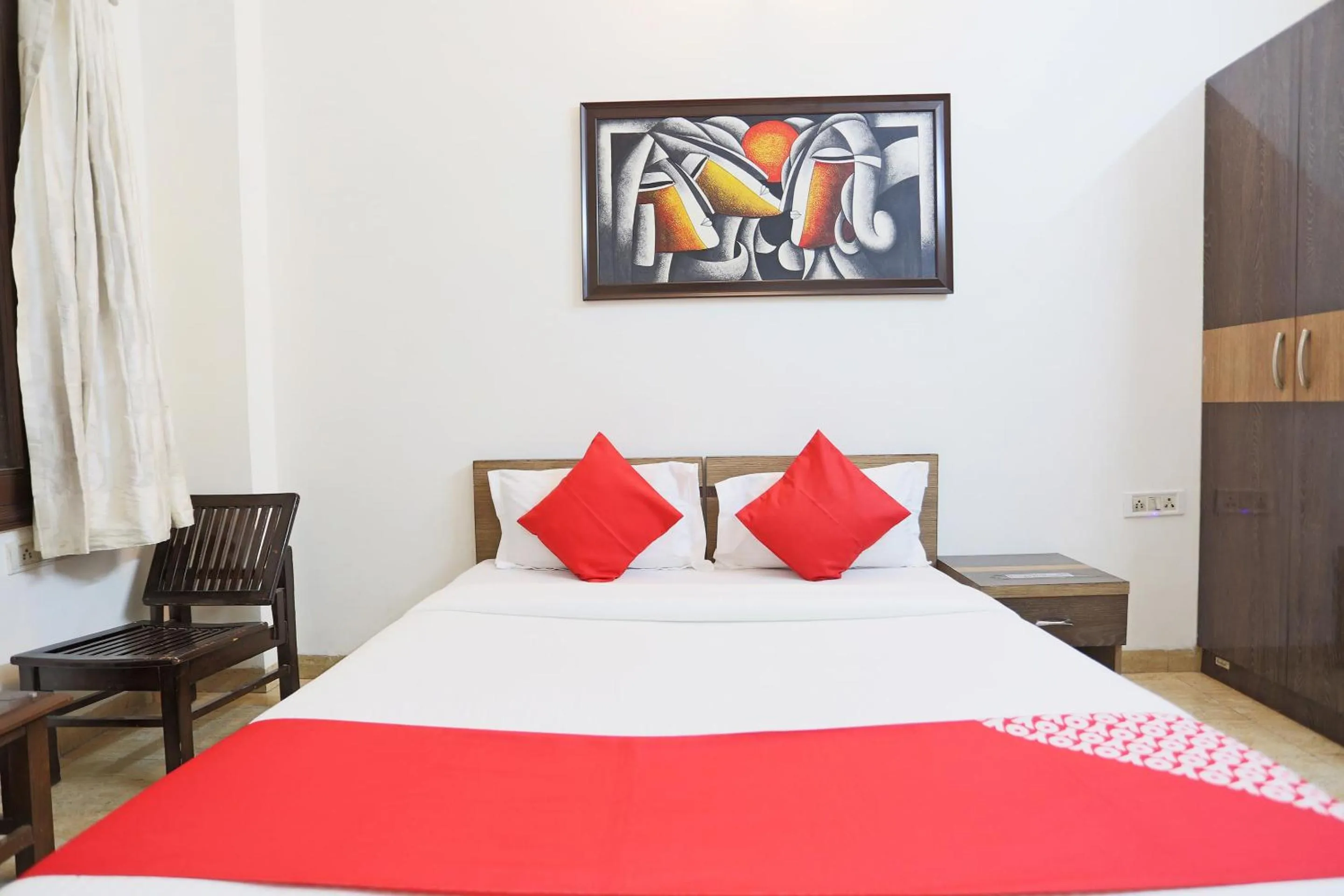 Bedroom, Bed in Hotel O New Raj Kamal