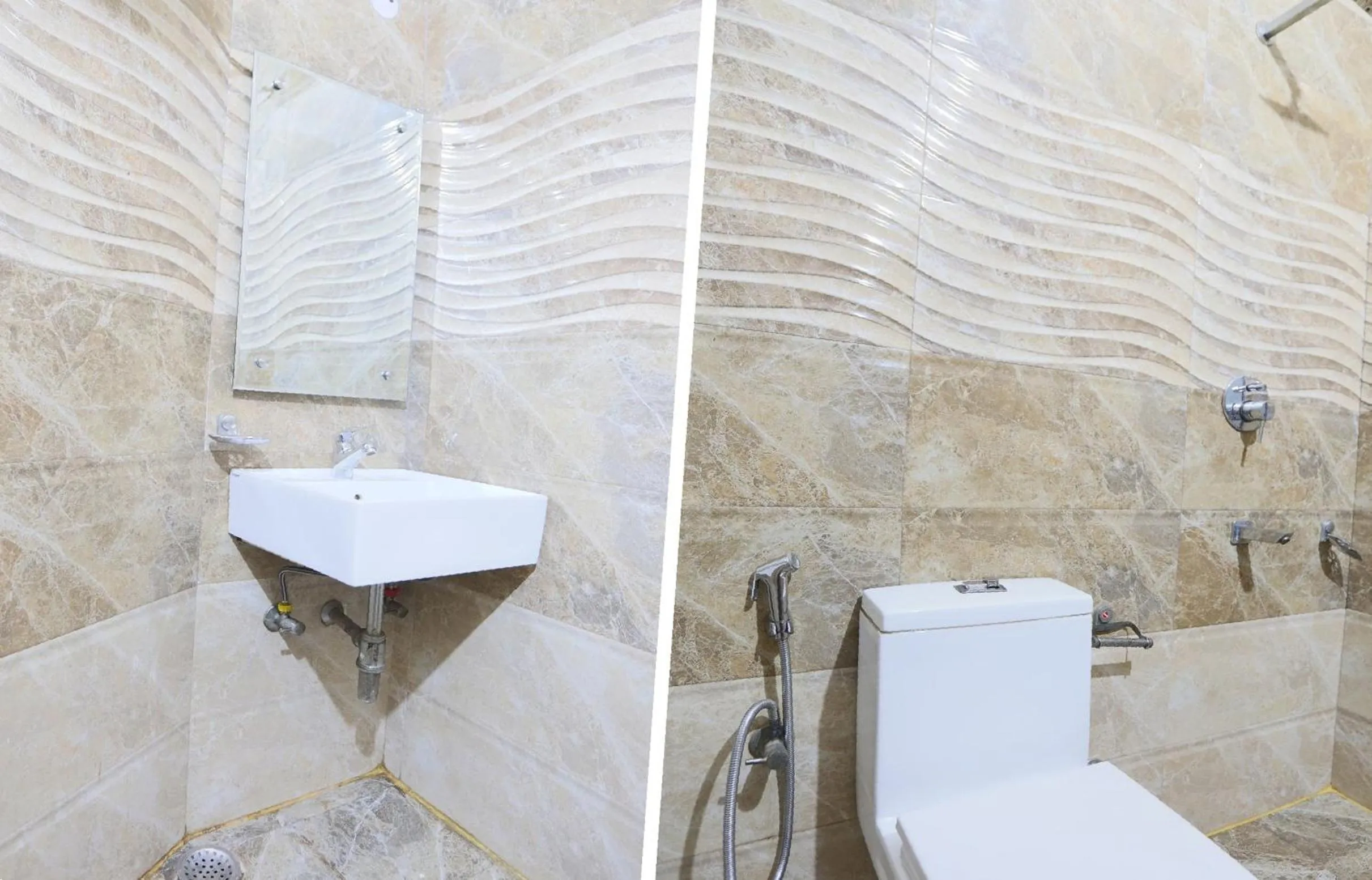 Bathroom in Hotel O New Raj Kamal