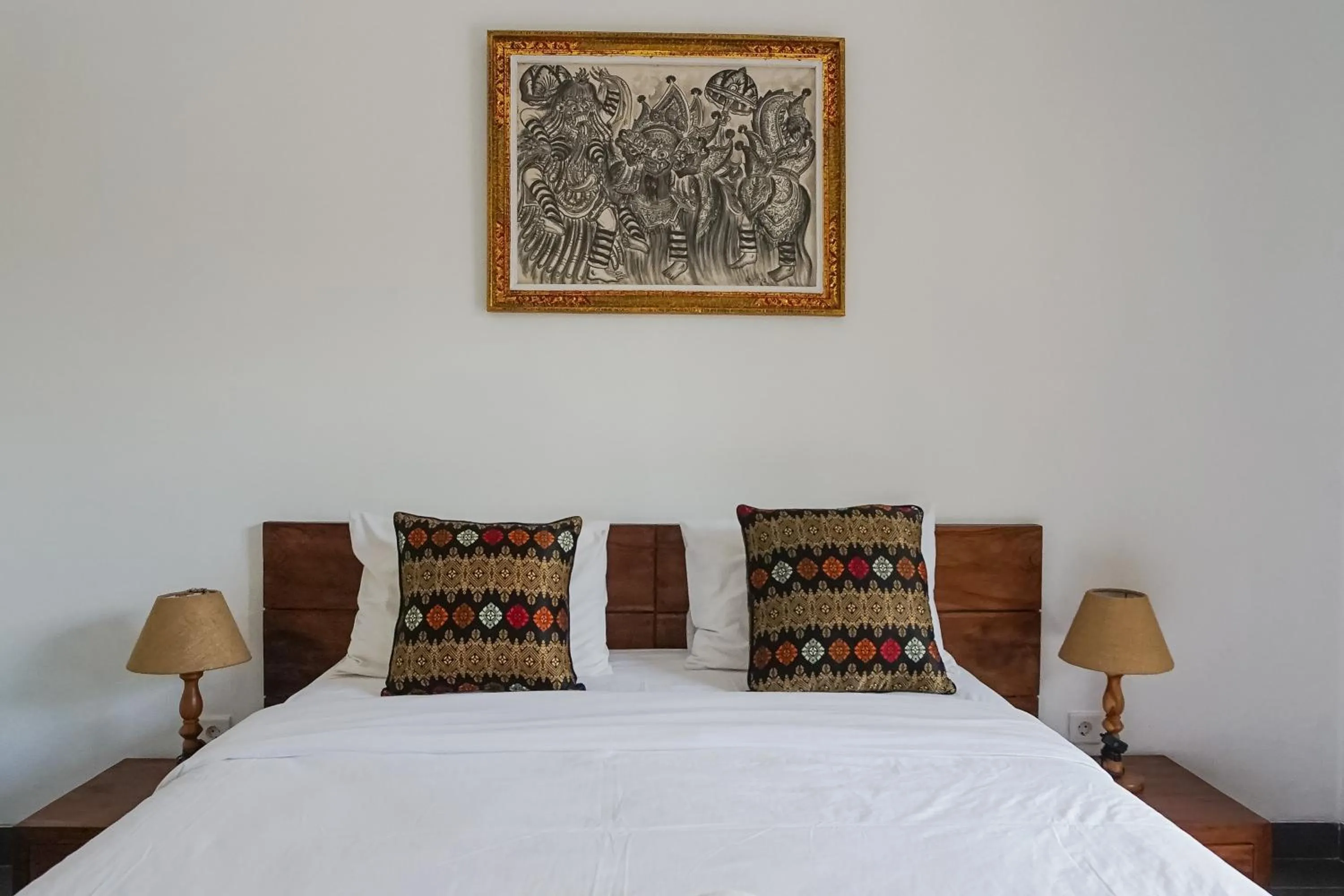 Bed in D'Meten Guest House Canggu