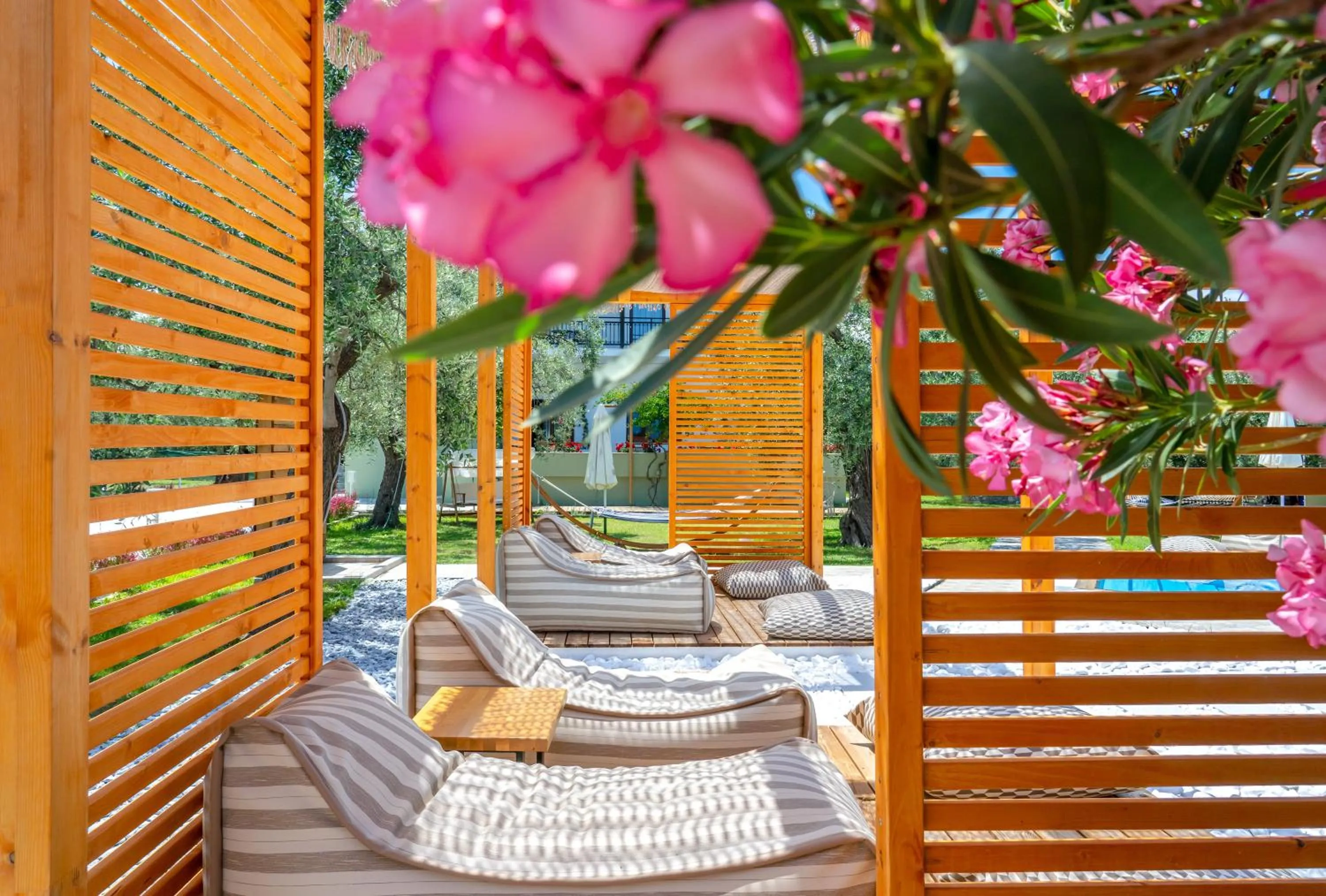 Patio in Nefeli Fresh Hotel by Del Mare