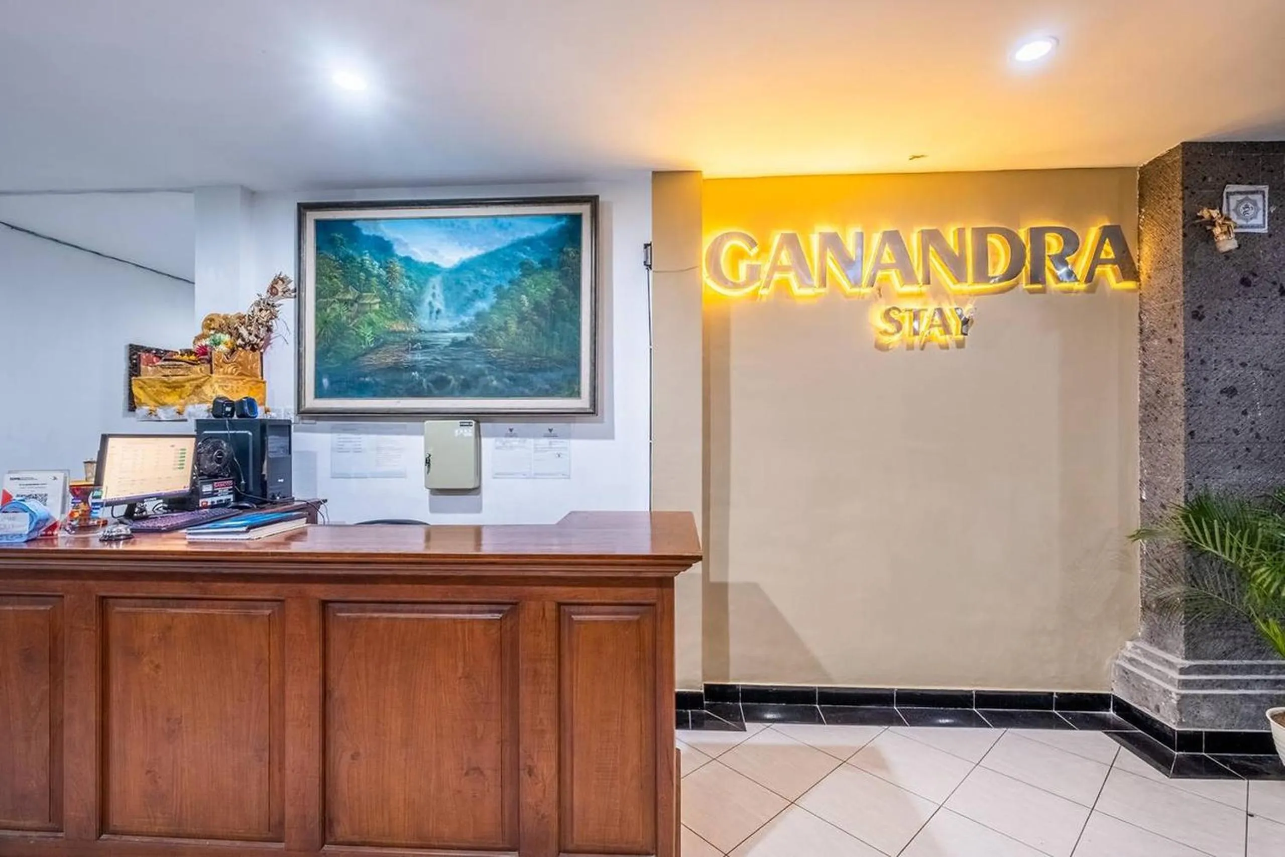 Lobby or reception in Ganandra Stay Denpasar