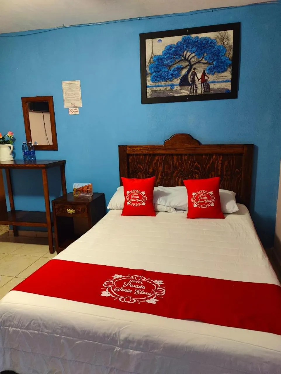 Bed in Hotel Posada Santa Elena