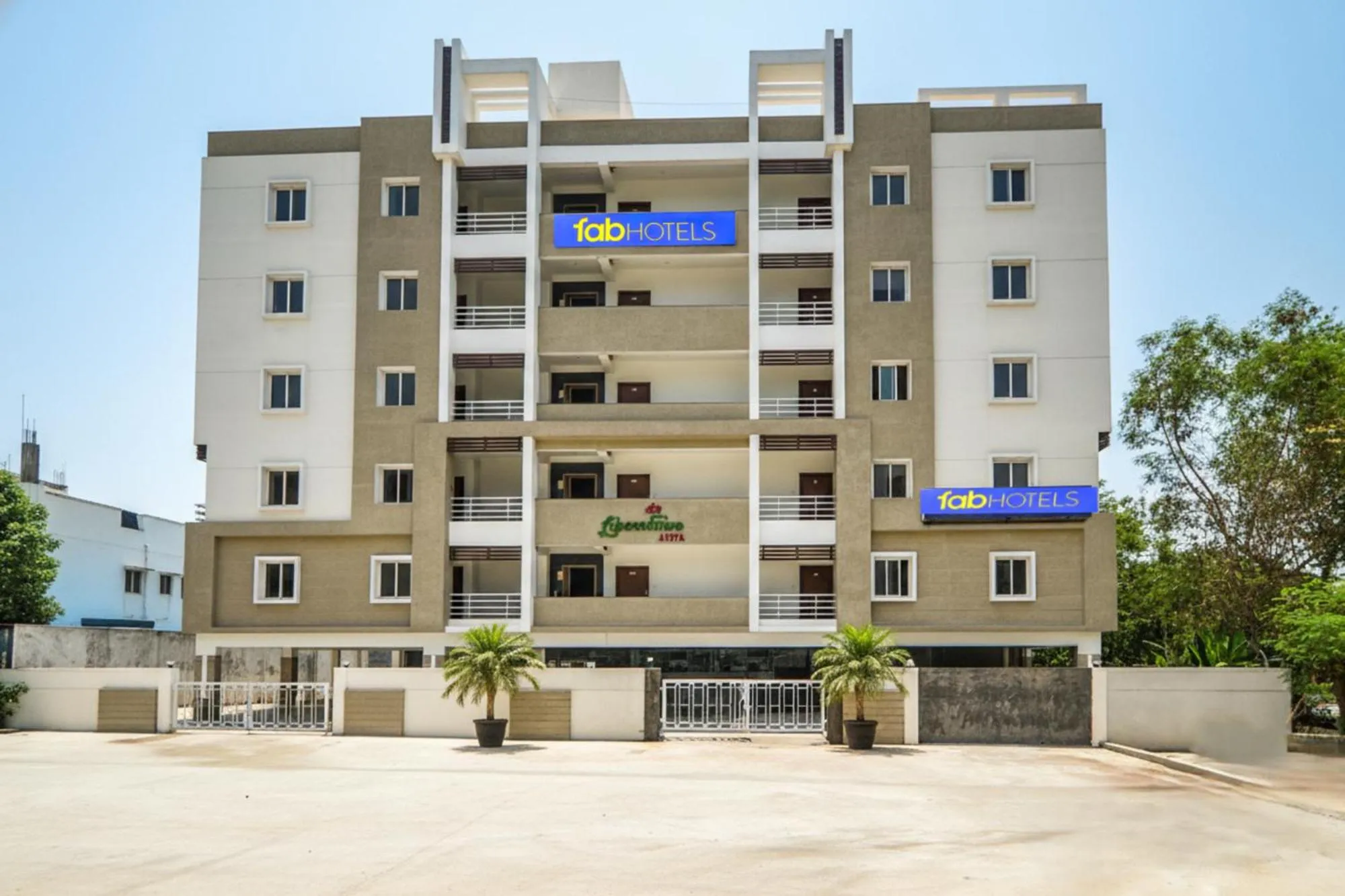 Property building in FabHotel Limestone Suites -750M from Yashoda Hospitals, Somajiguda