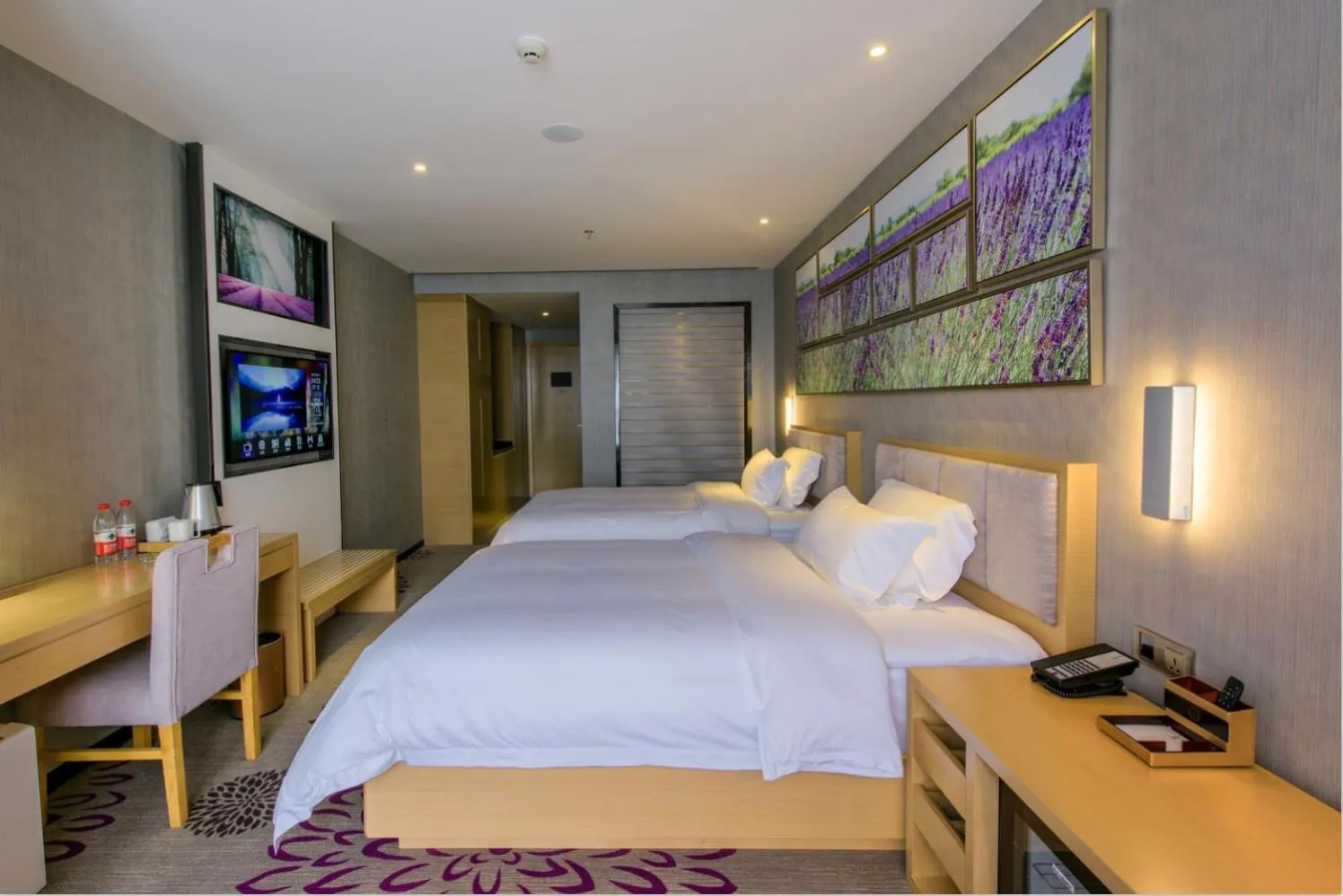 Bed in Lavande Hotels·Chengdu Shuangliu International Airport