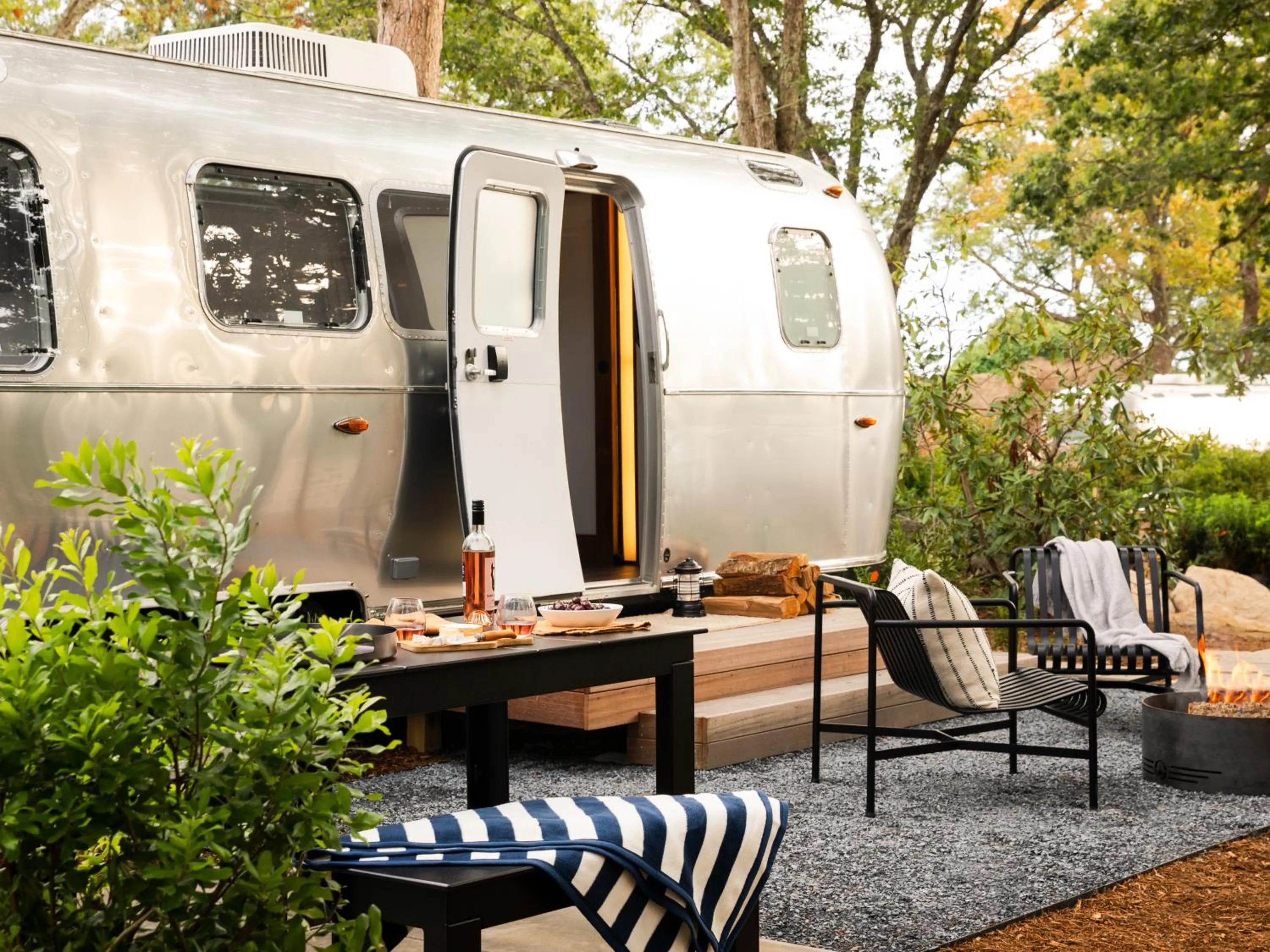 Patio in AutoCamp Cape Cod