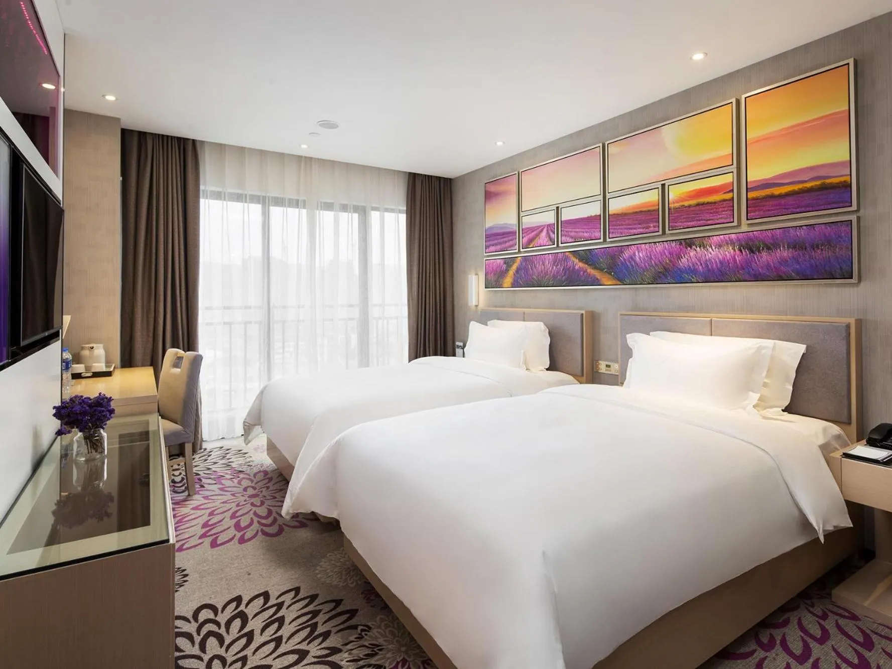 Bed in Lavande Hotel Zhangjiajie Tianmenshan Dayongfucheng