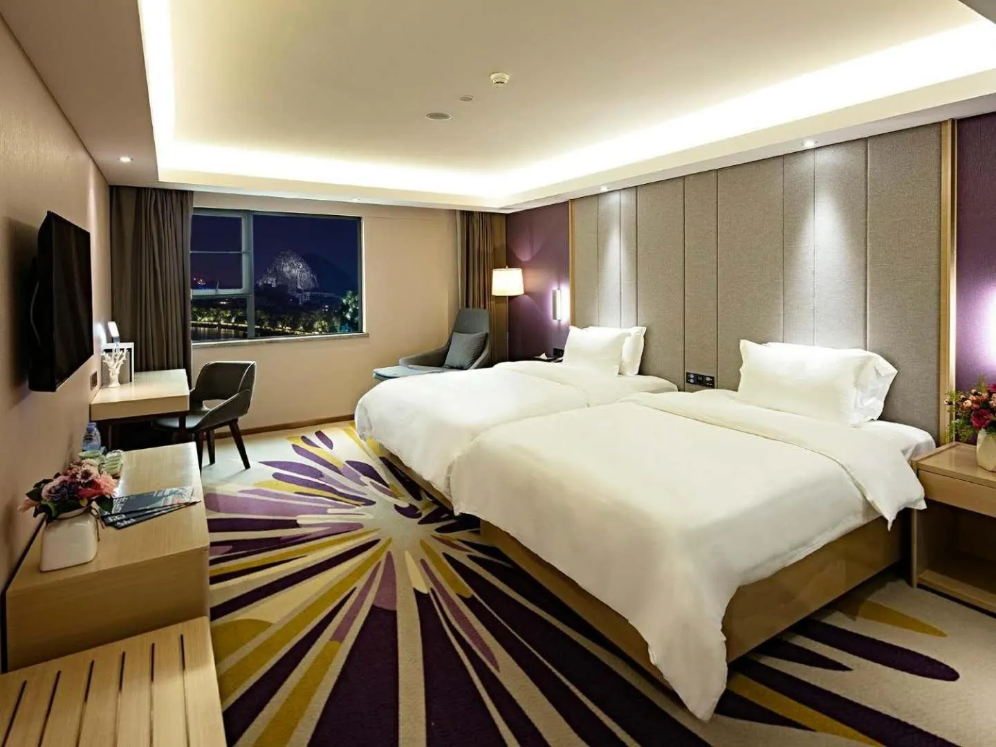 Bed in Lavande Hotels·Guilin Central Square Elephant Trunk Hill Scenic Area