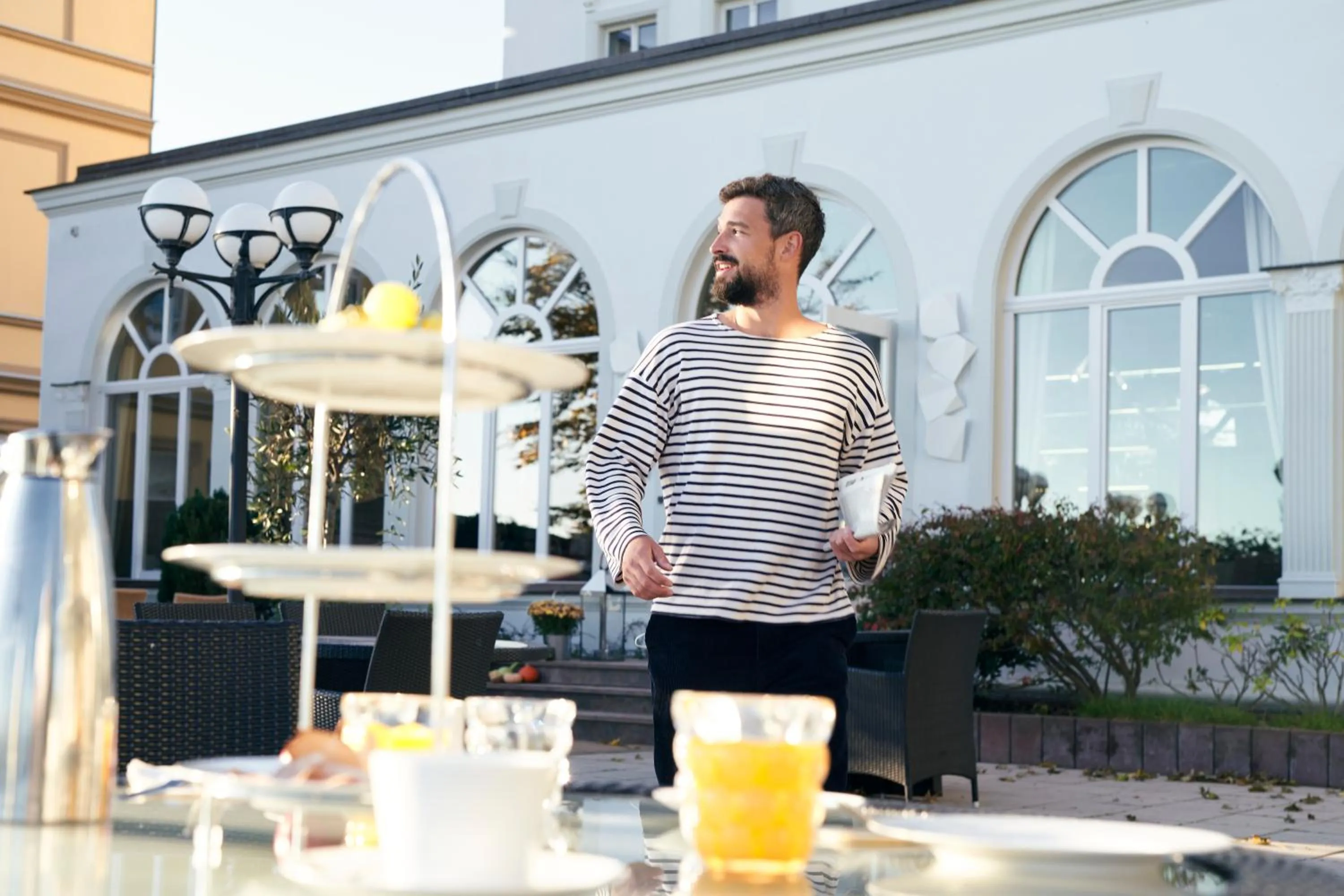 Balcony/Terrace in SEETELHOTEL Strandhotel Atlantic das Boutiquehotel am Meer