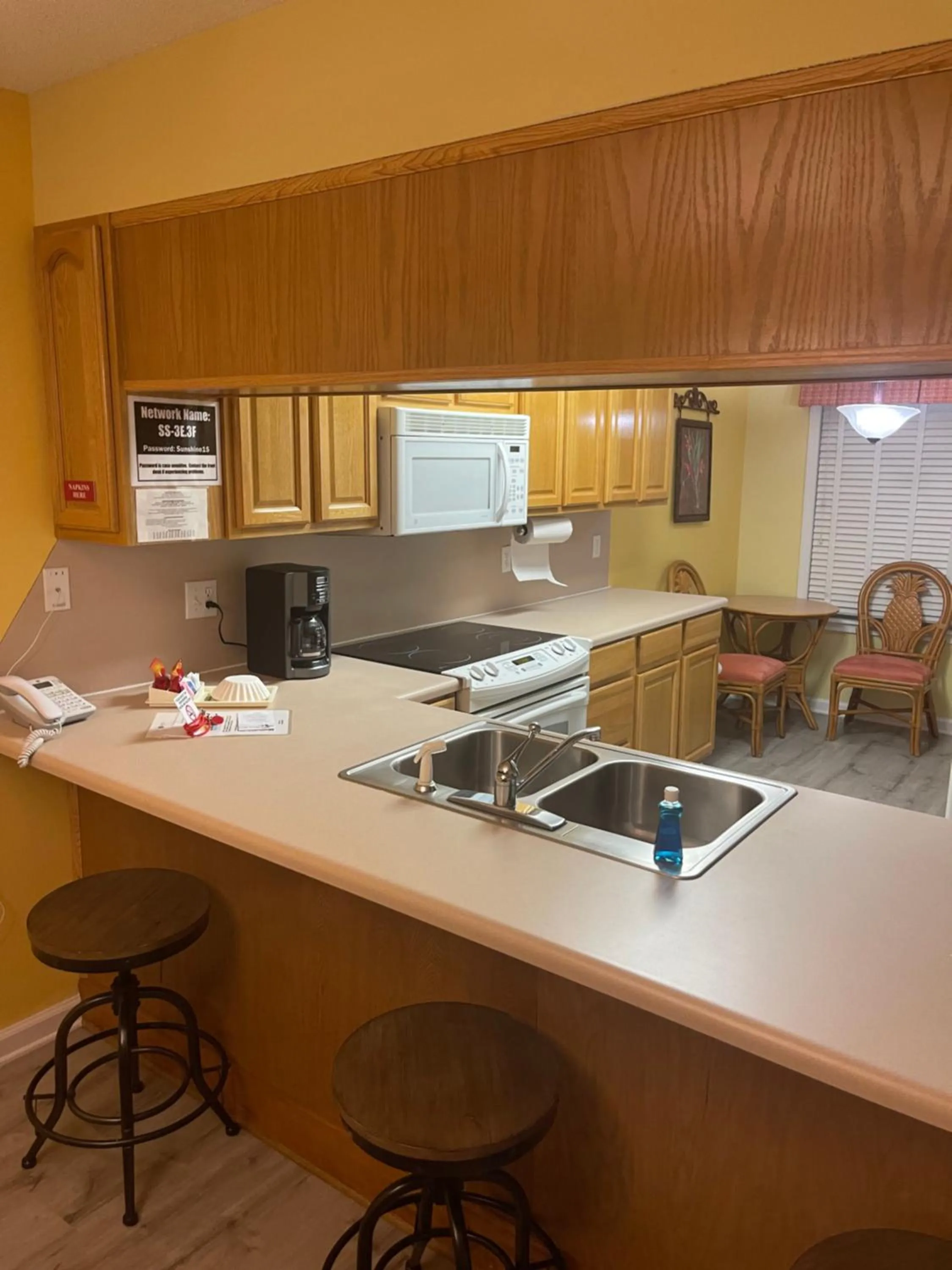 kitchen in GetAways at Soundside Holiday Beach Resort