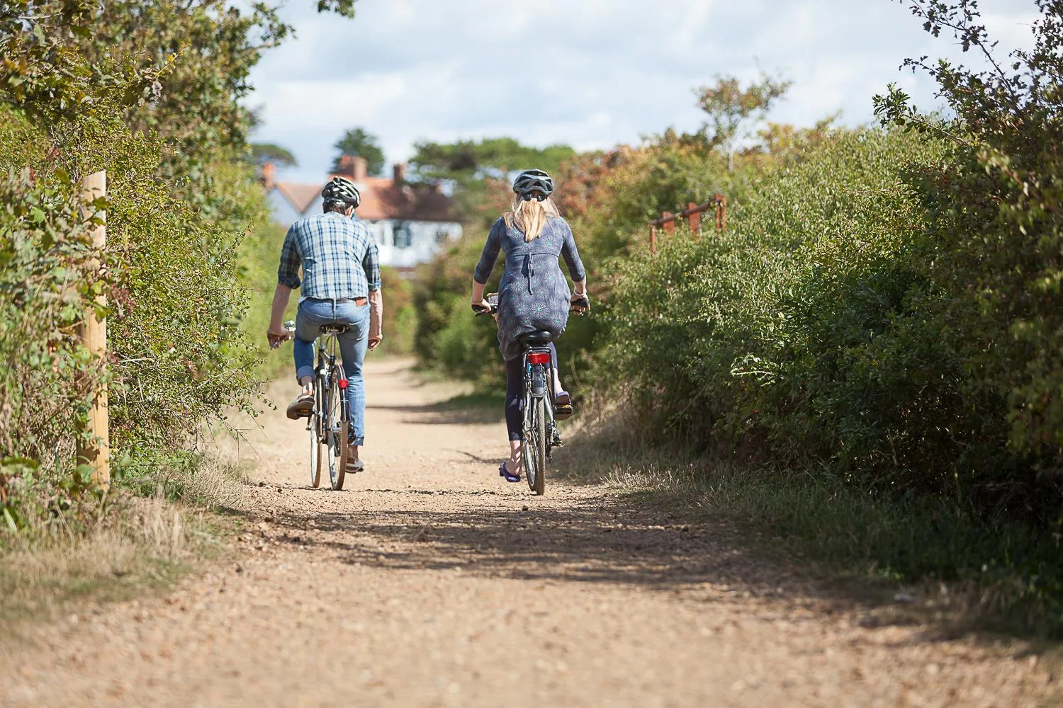 Family in St Helens Coastal Resort