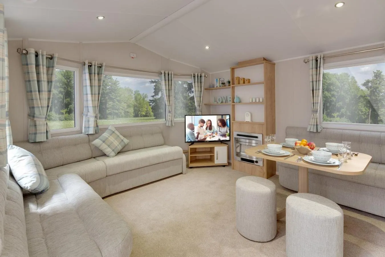 Living room in St Helens Coastal Resort