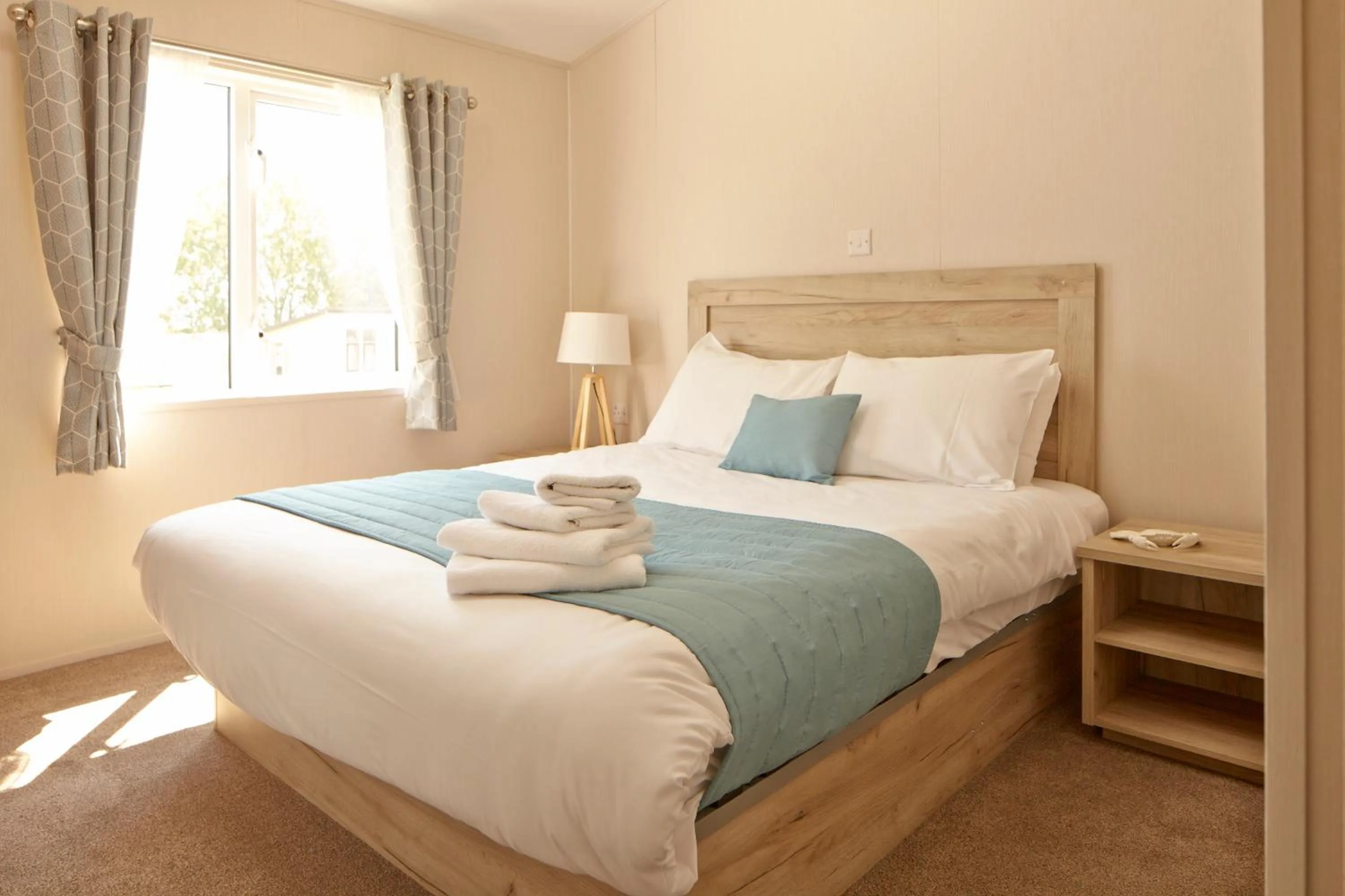 Bedroom, Bed in St Helens Coastal Resort