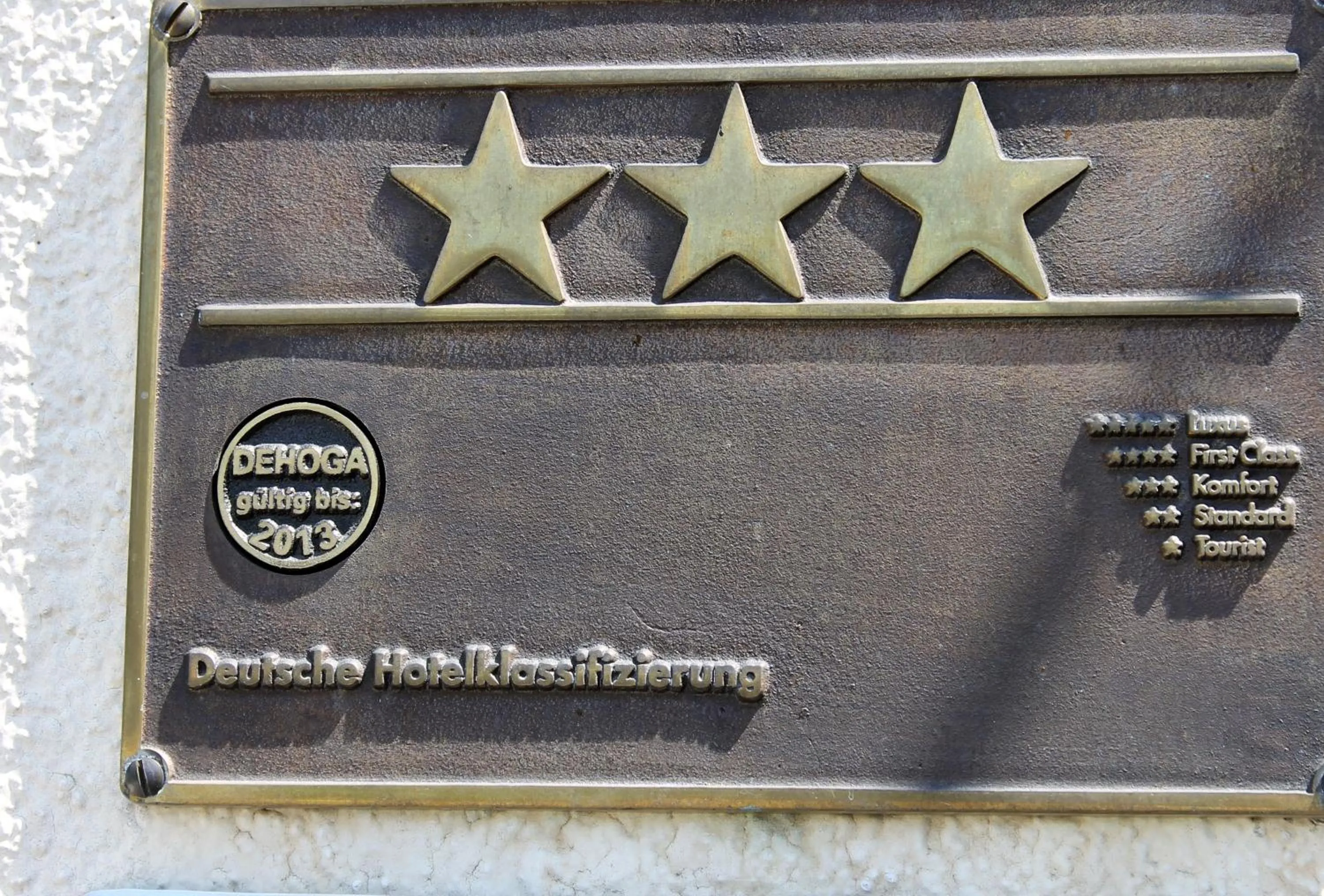 Logo/Certificate/Sign in Motel Frankfurt