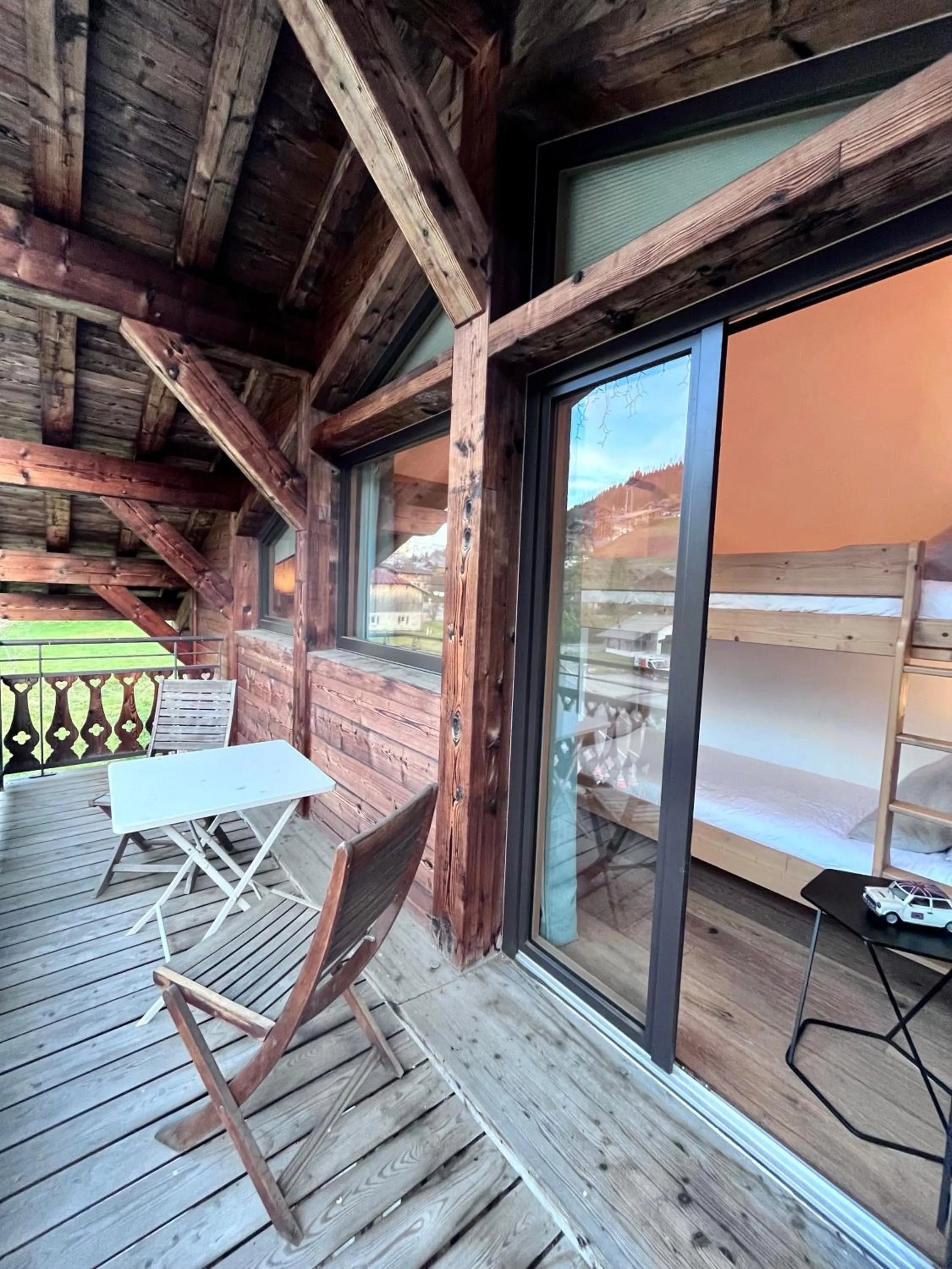 Balcony/Terrace in Chalet Téléporté