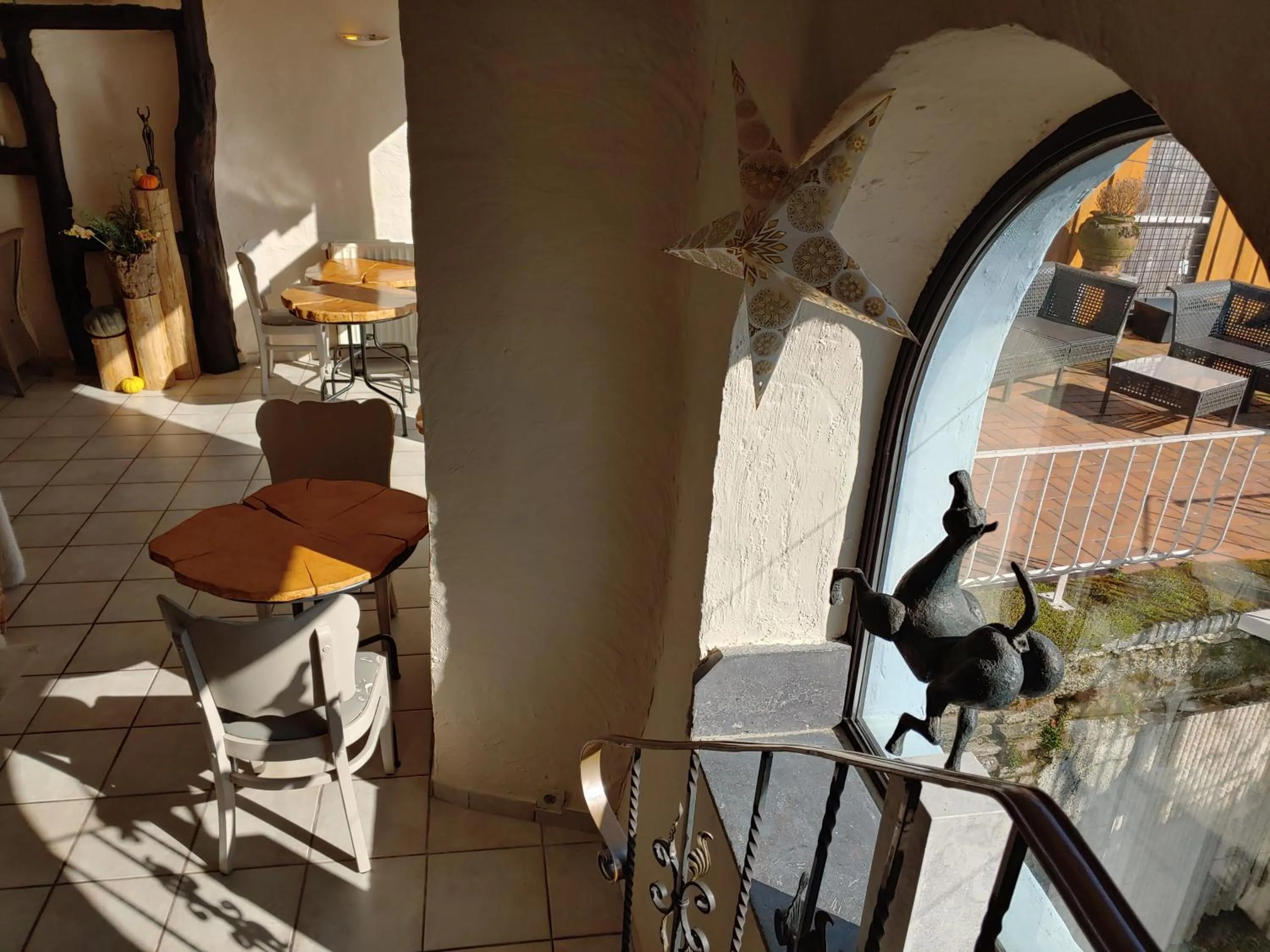 Dining area in La Vie en Rose hotel