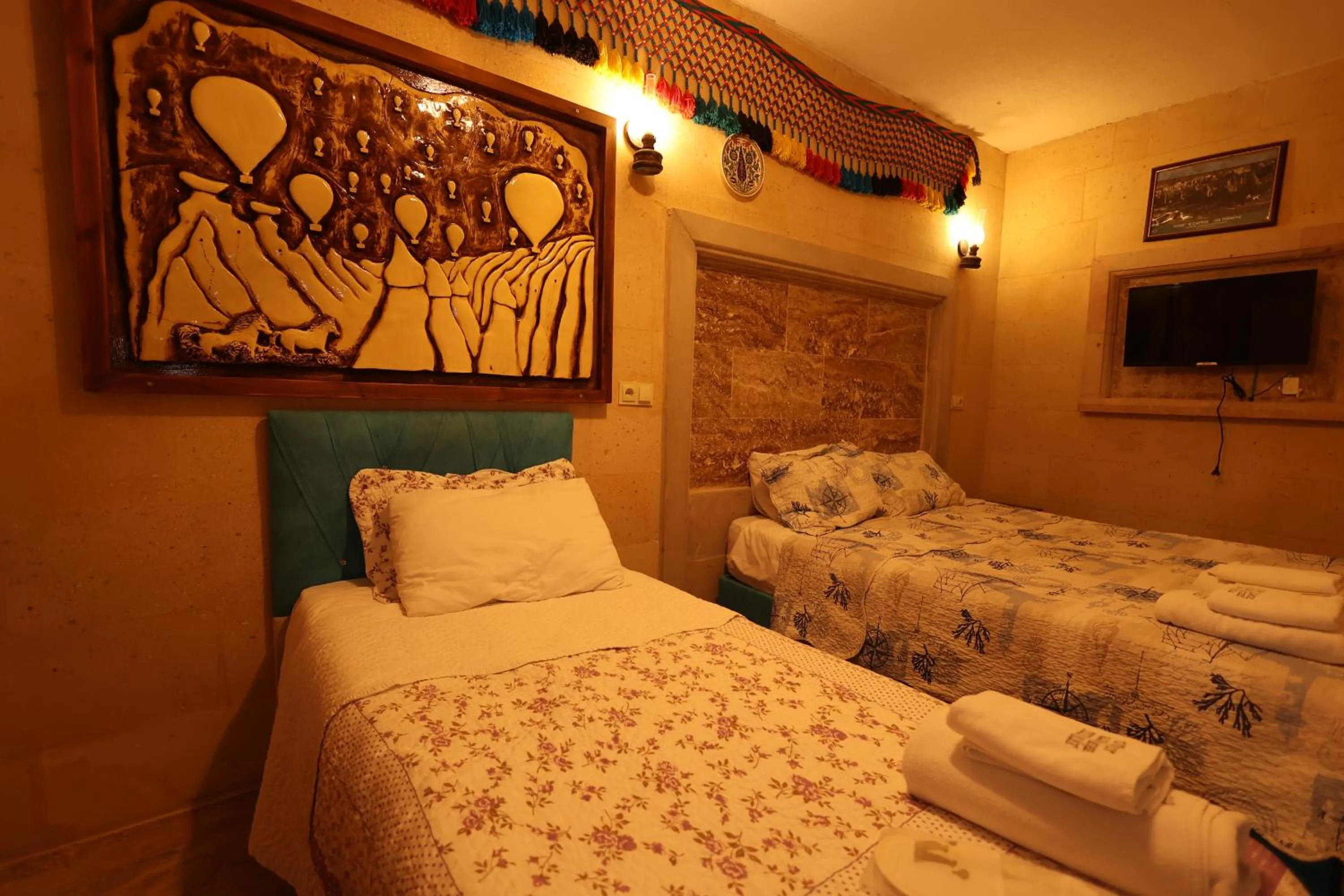 Bed in Lucky Luke Stone House