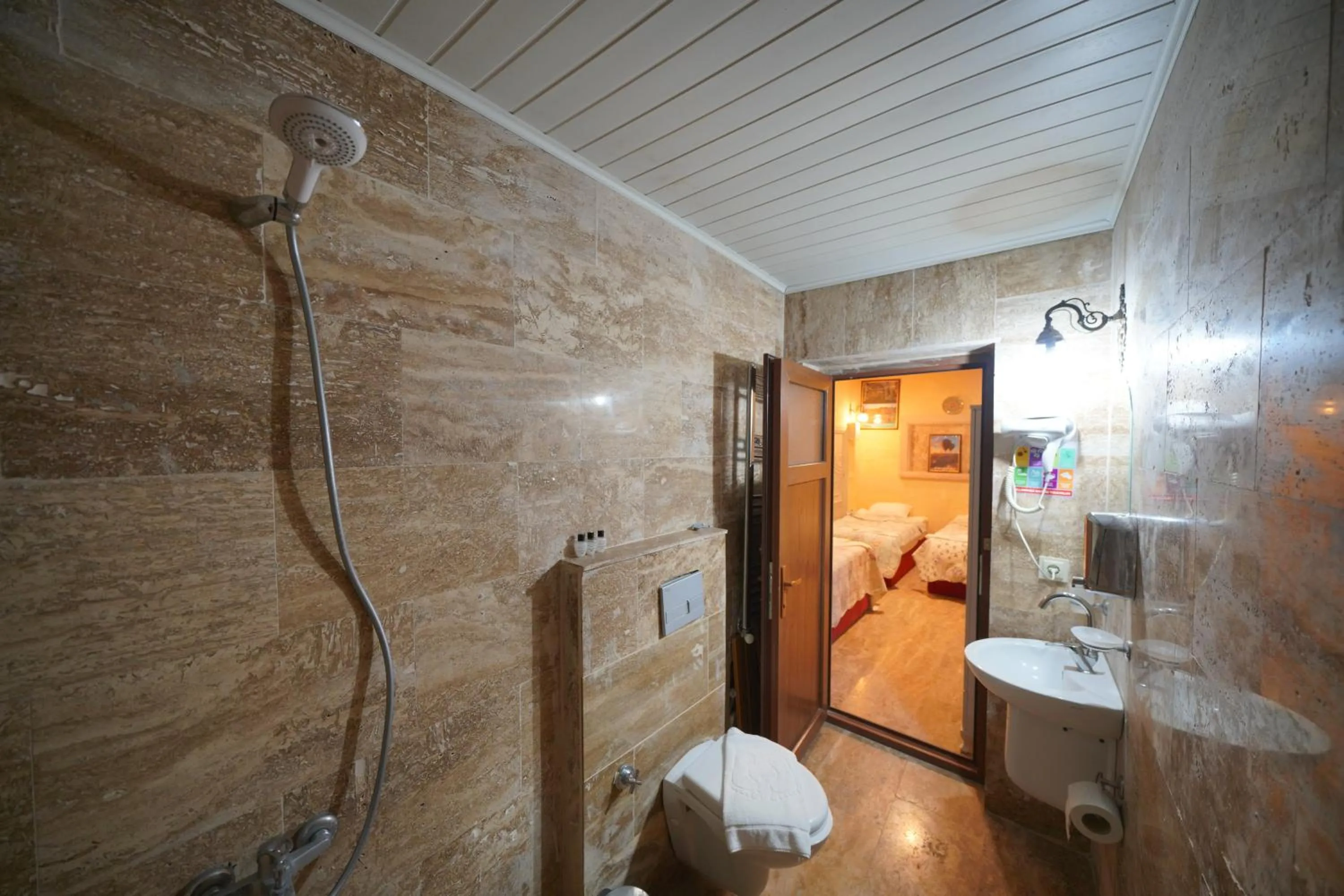 Shower in Lucky Luke Stone House