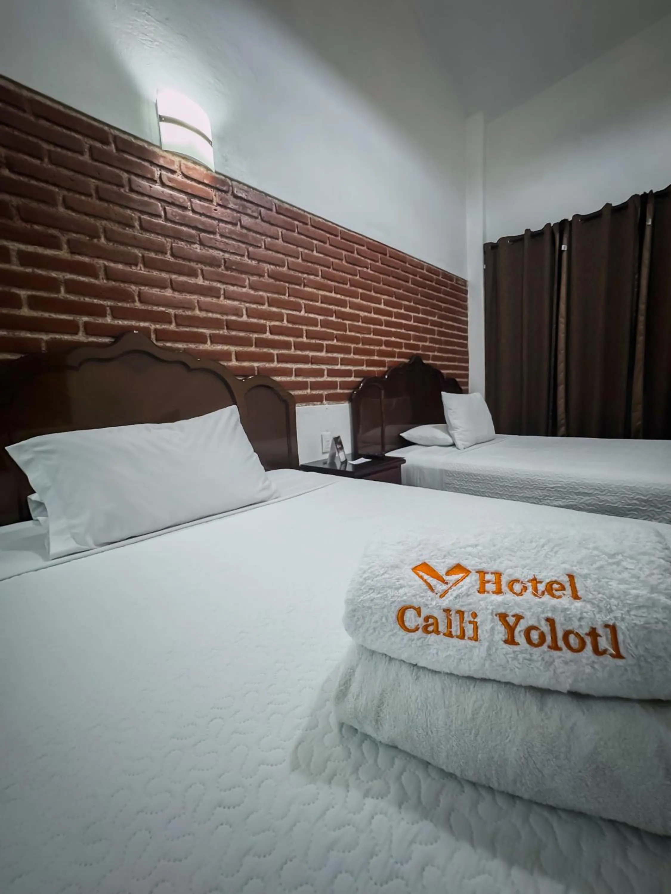 Bed in Hotel CALLI YOLOTL Teotihuacan