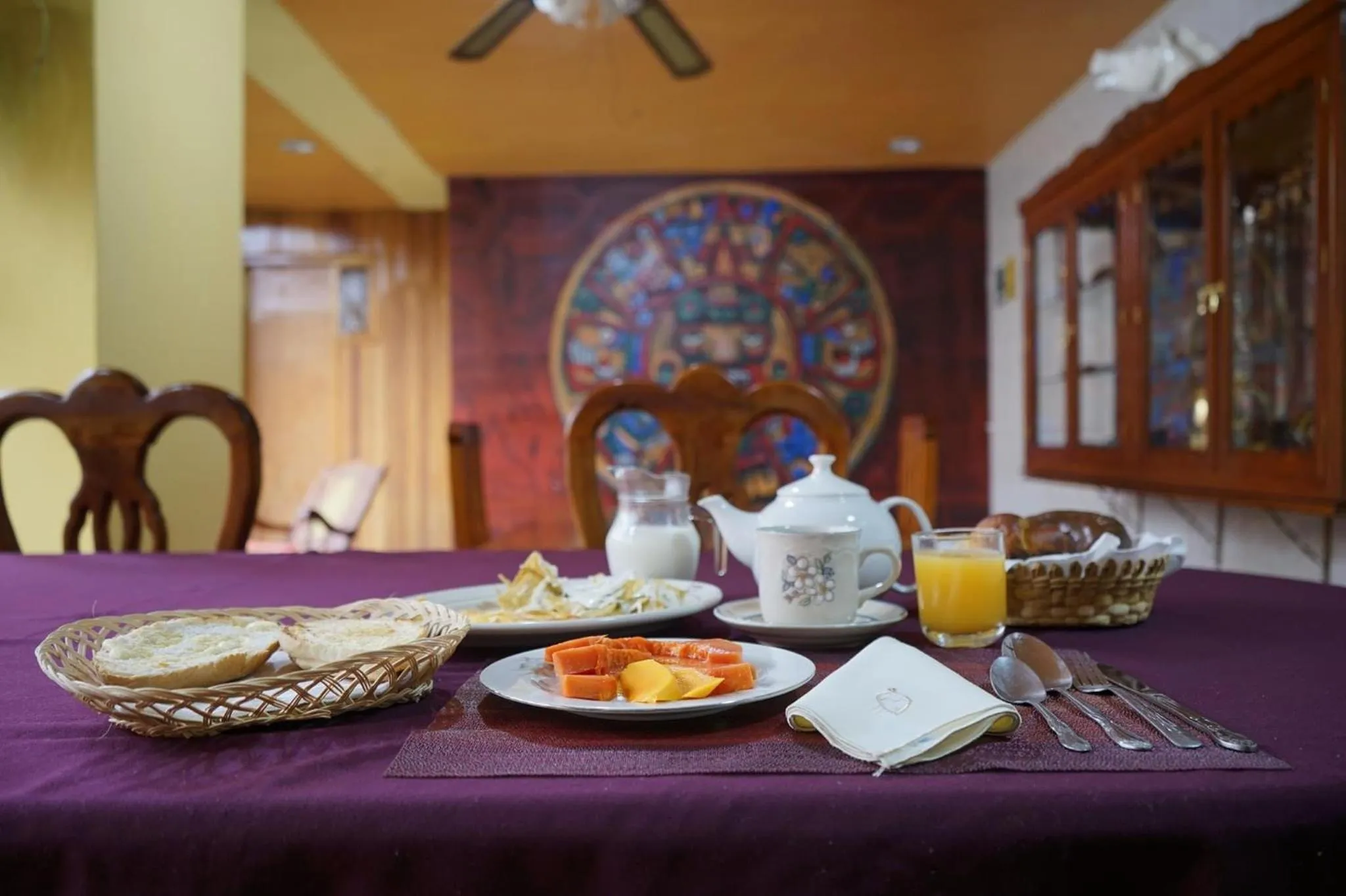 Breakfast in Hotel CALLI YOLOTL Teotihuacan