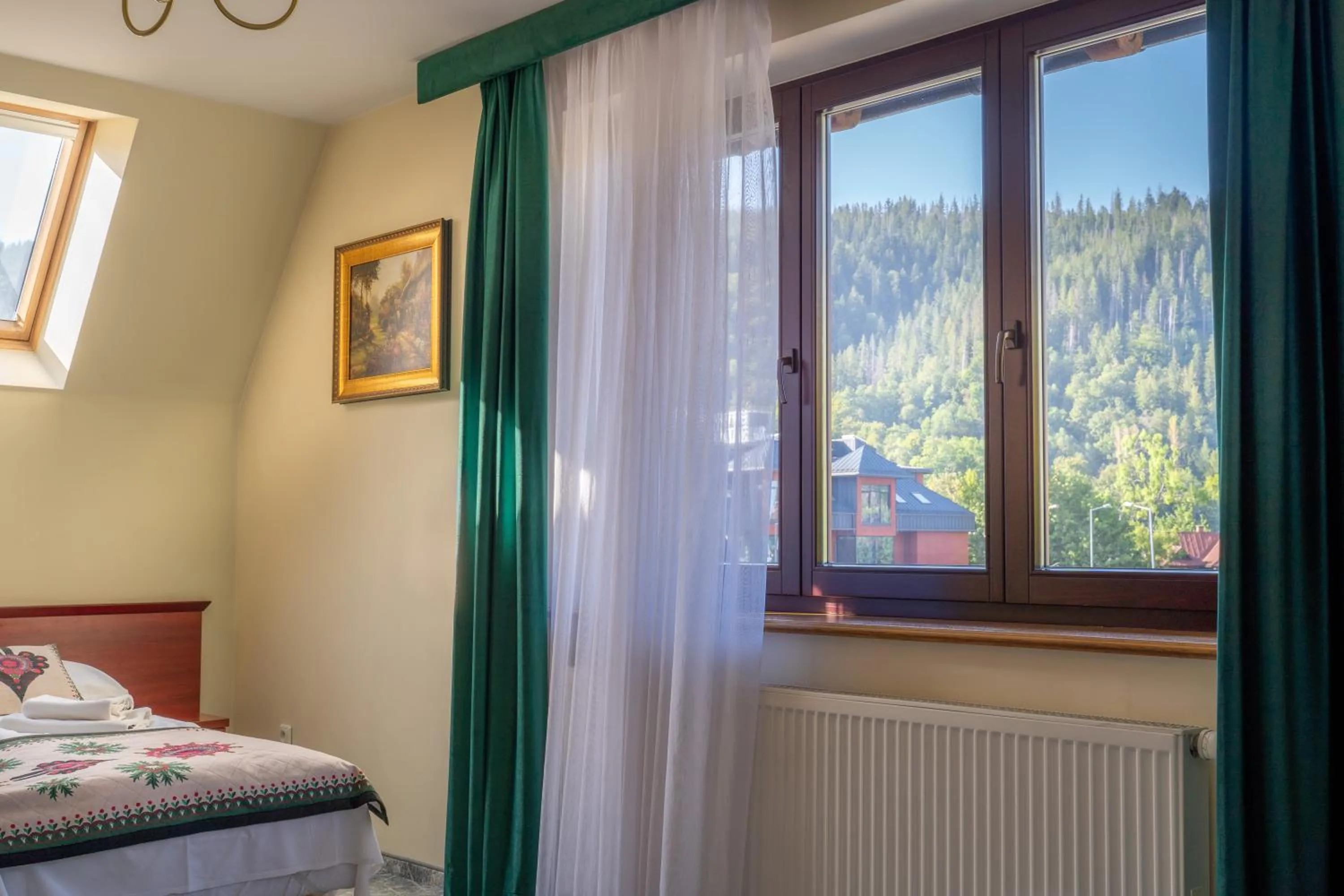 City view, Bed in Willa Monte Rosa