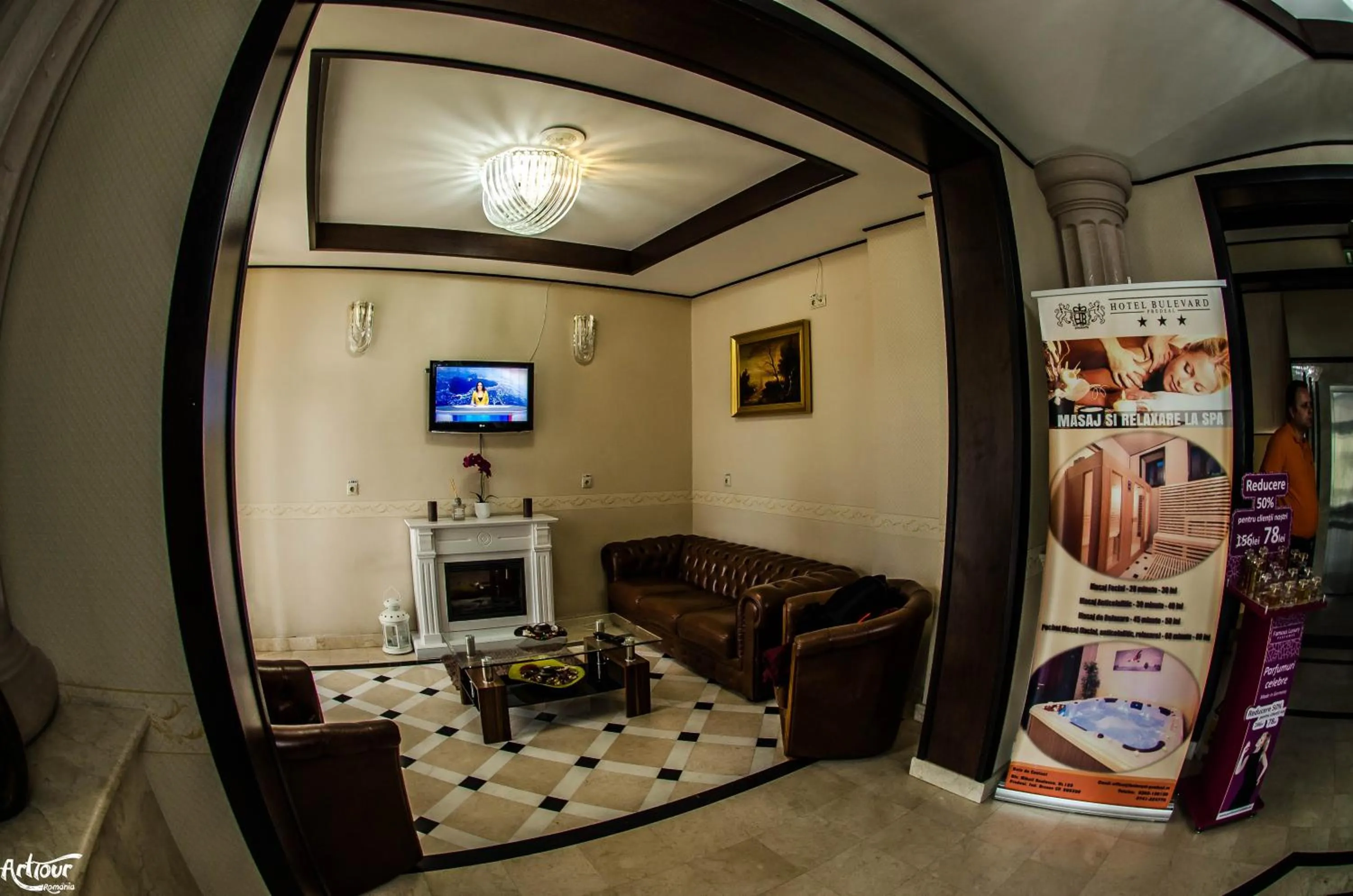 Lobby or reception in Hotel Bulevard Predeal