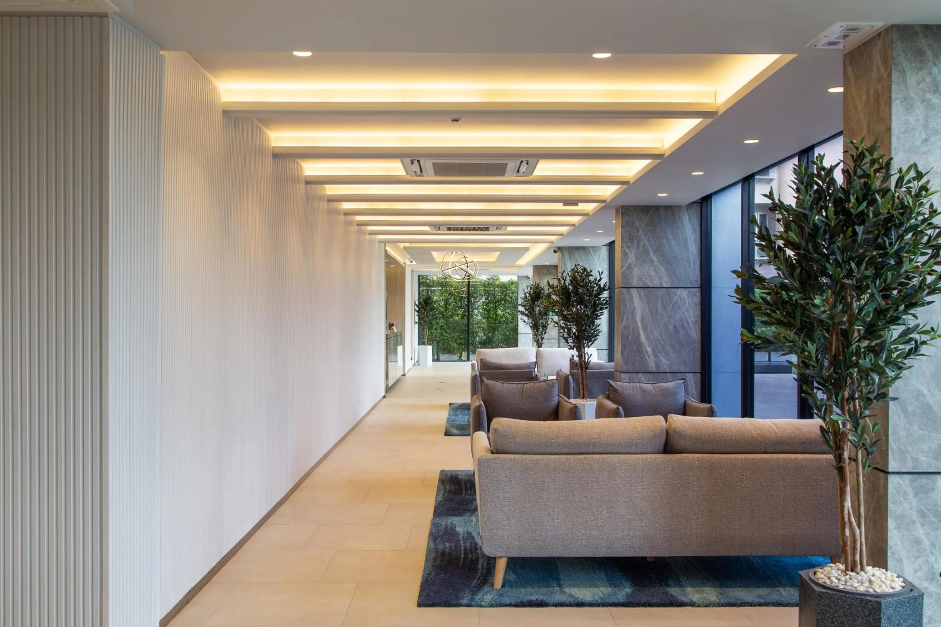 Lobby or reception in KOS Hotel Suvarnabhumi Airport -SHA Extra Plus