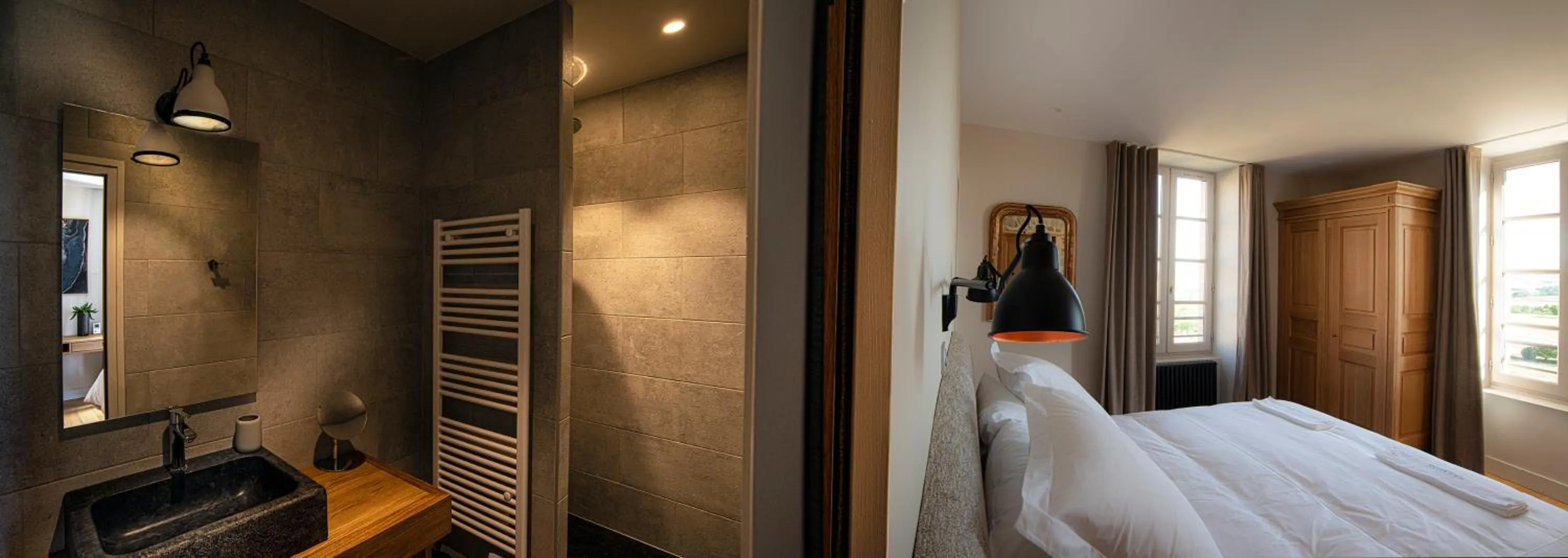 Bathroom in The view of Montpeyroux