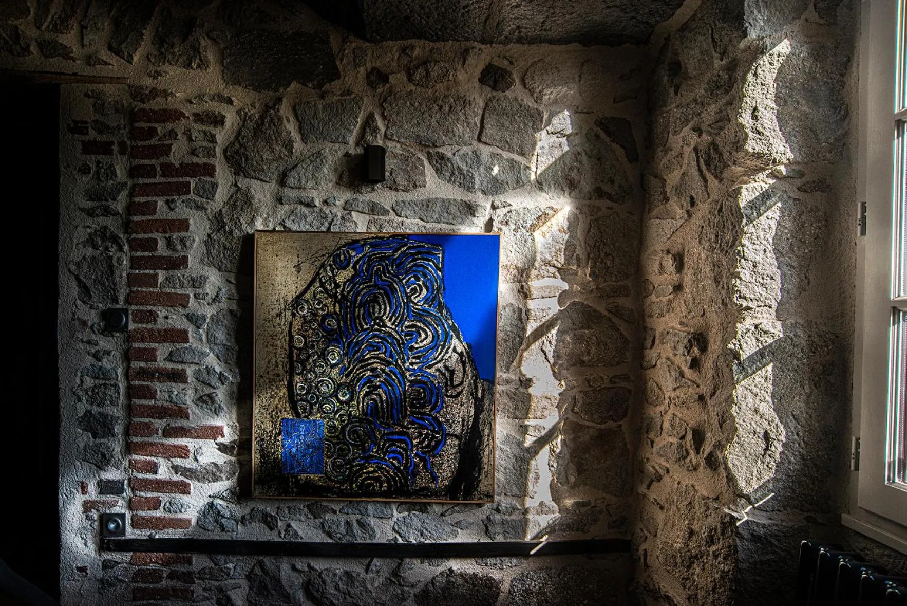 Decorative detail in The view of Montpeyroux