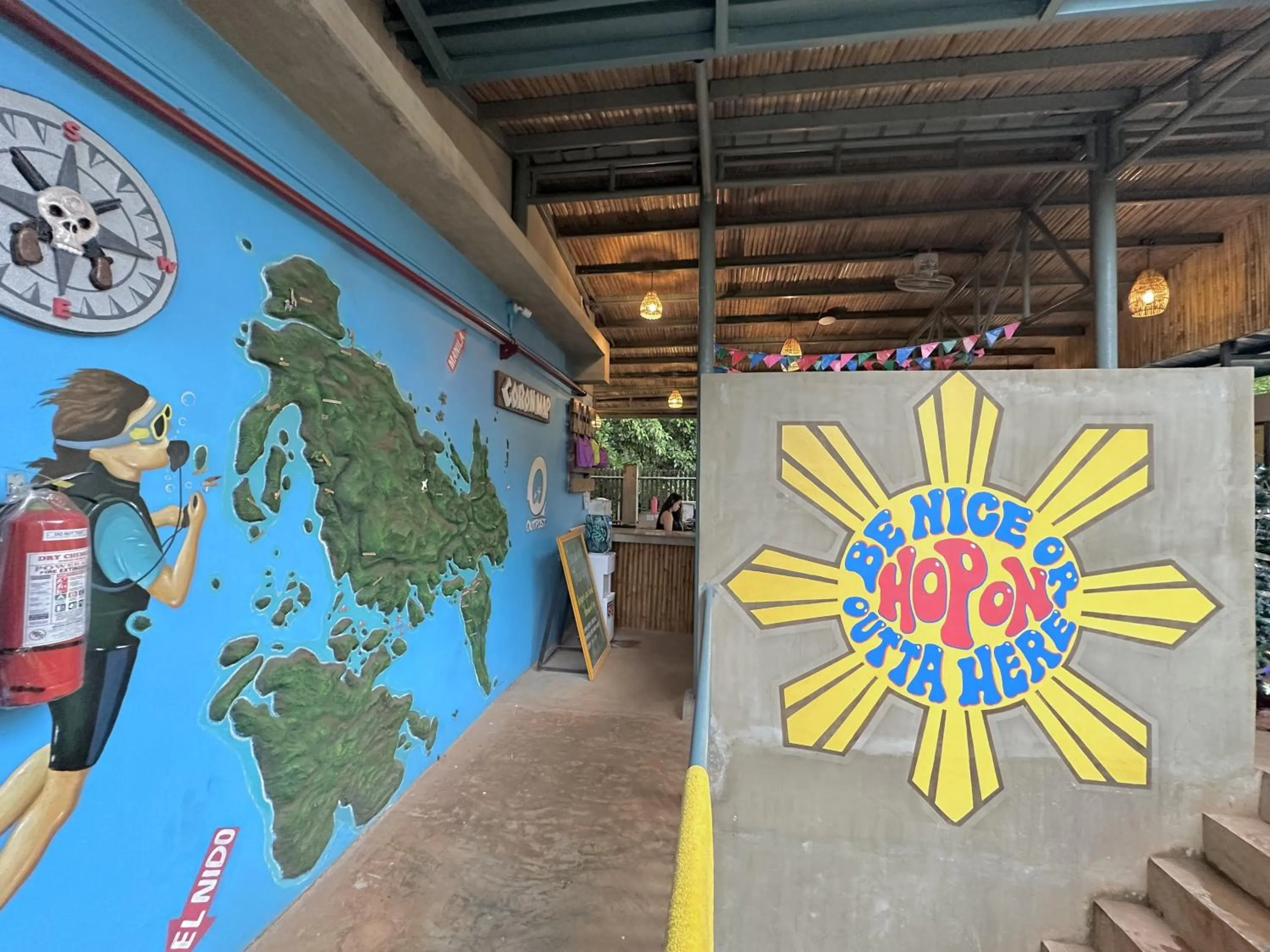 Property building in Outpost Hostel - Coron