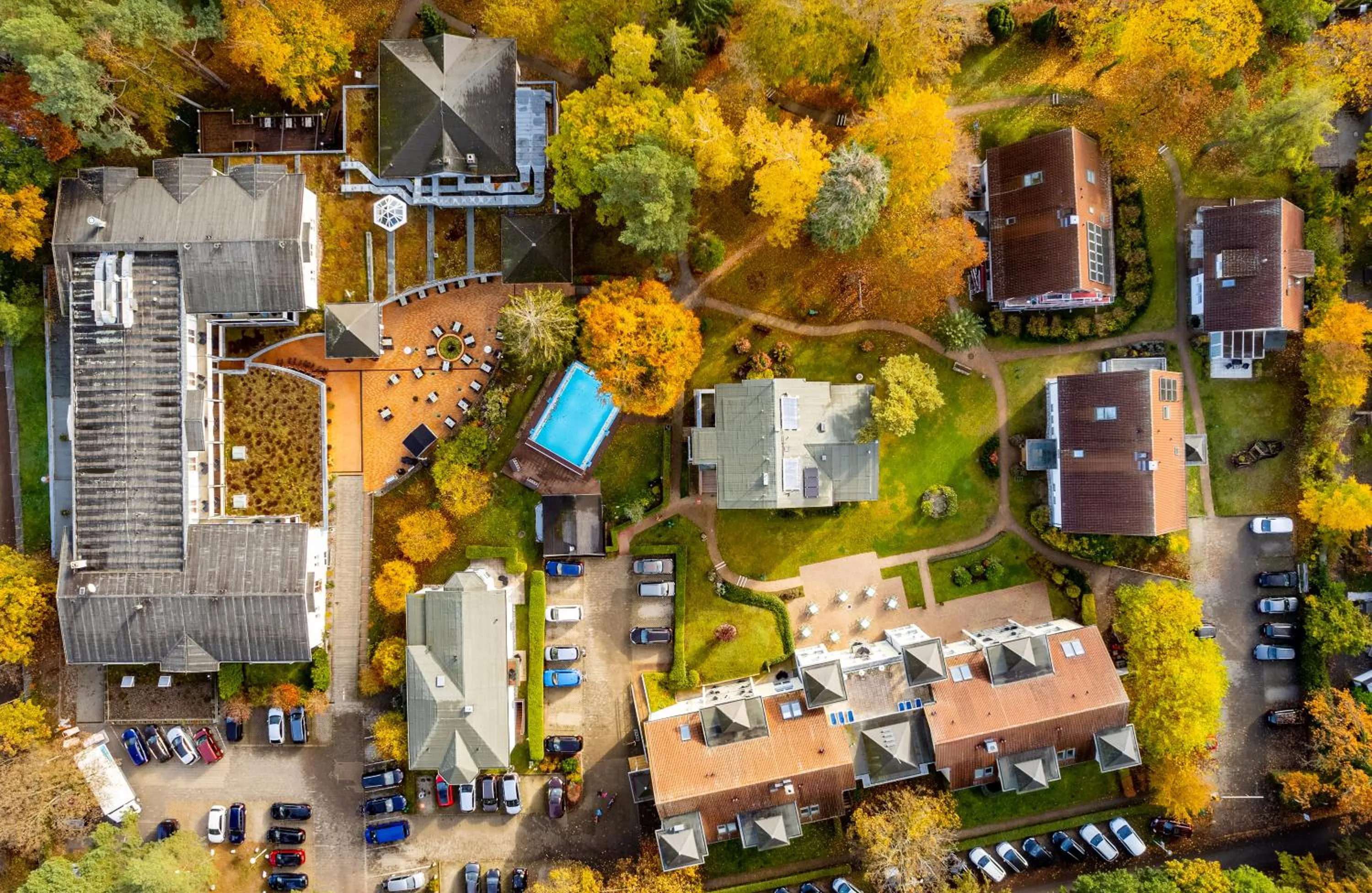 Bird's eye view in Ostseehotel Villen im Park - ein Rovell Hotel