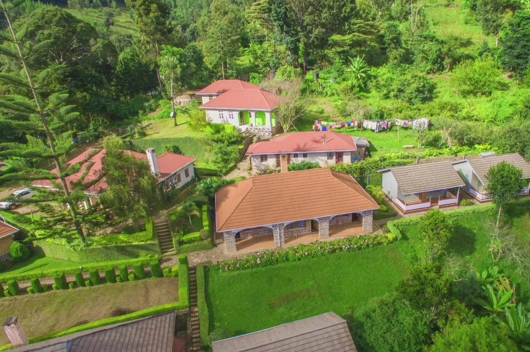 Bird's eye view in LUSHOTO EXECUTIVE LODGE
