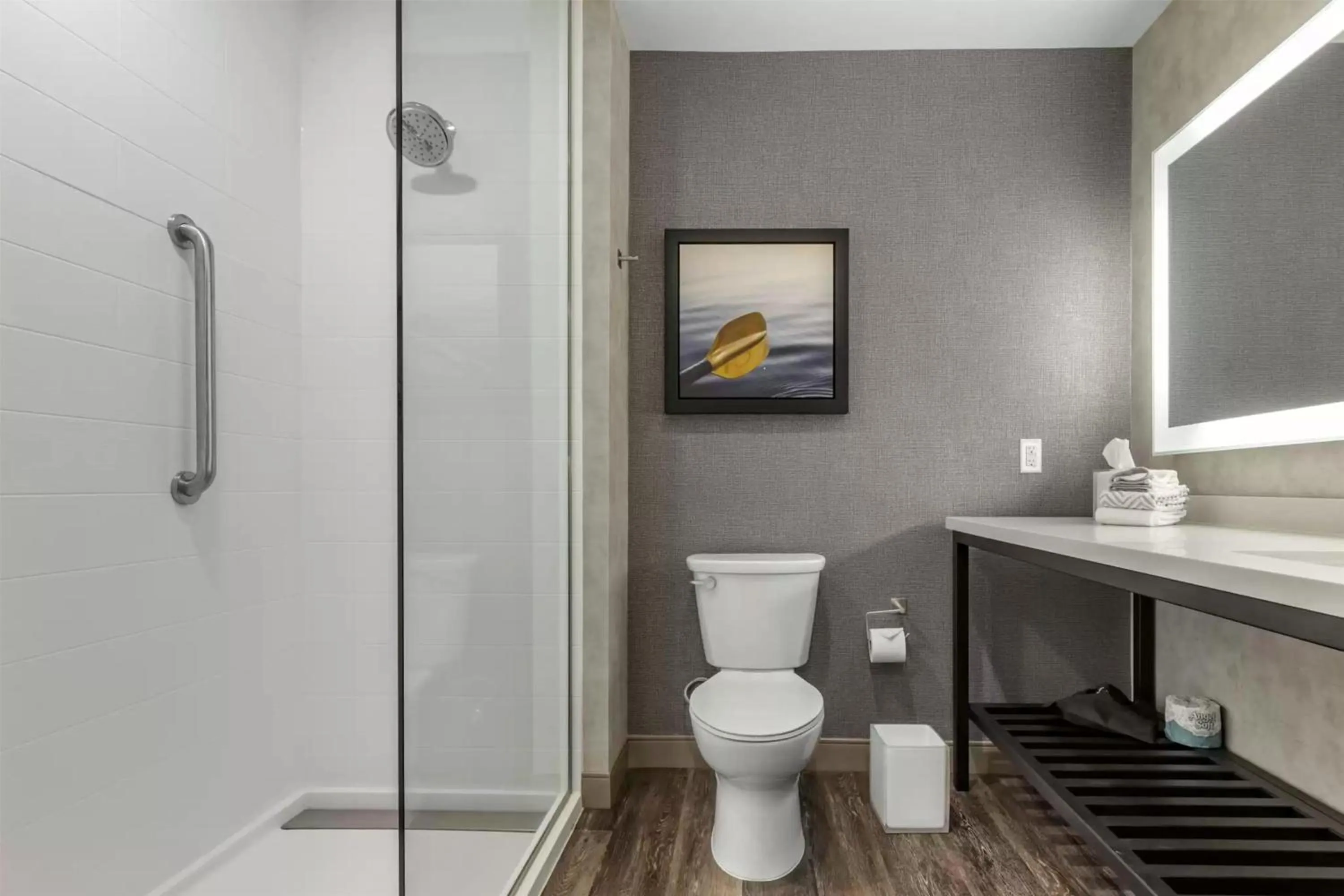 Bathroom in DoubleTree by Hilton Greenville Woodruff Road