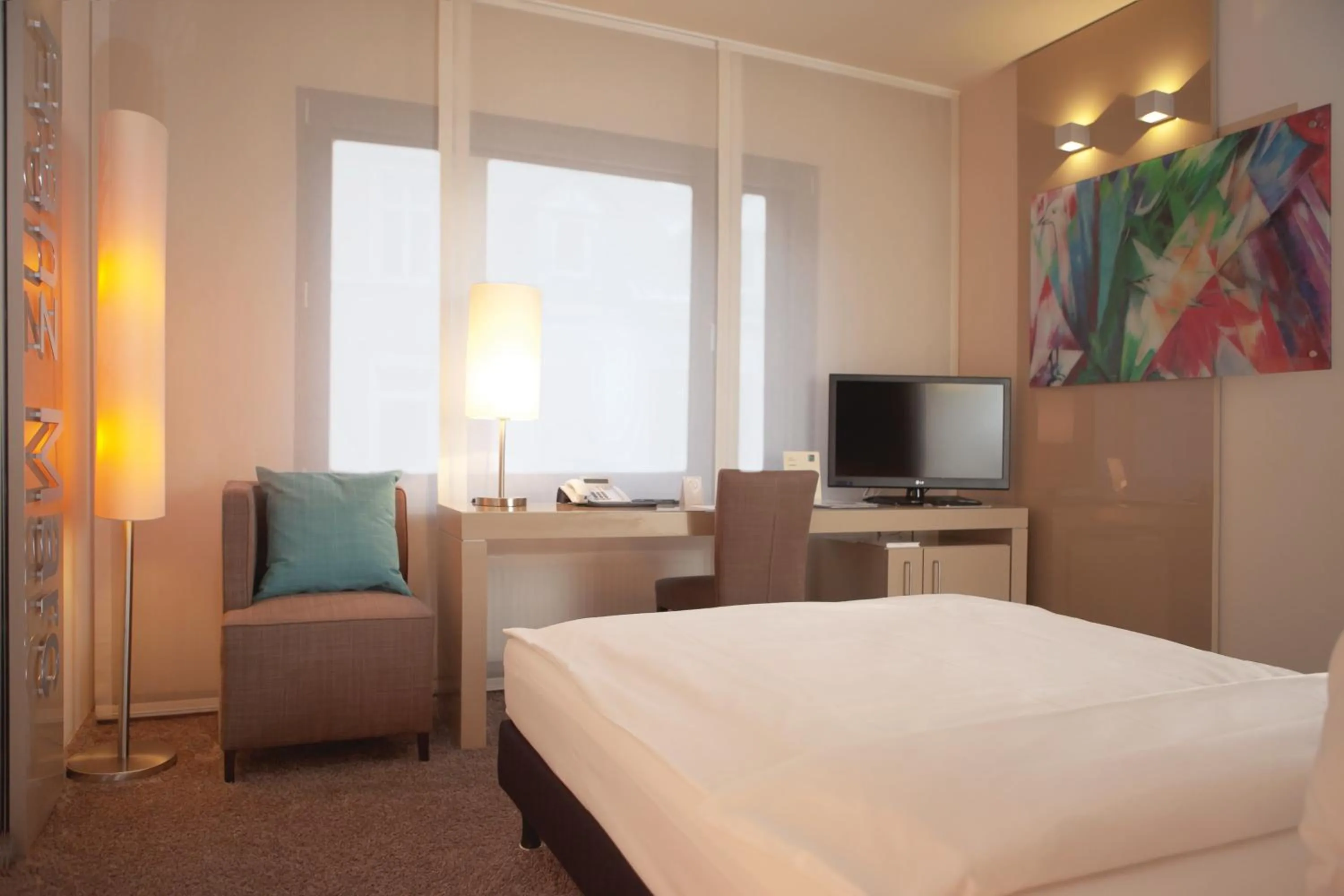 TV and multimedia, Bed in Hotel Der Blaue Reiter