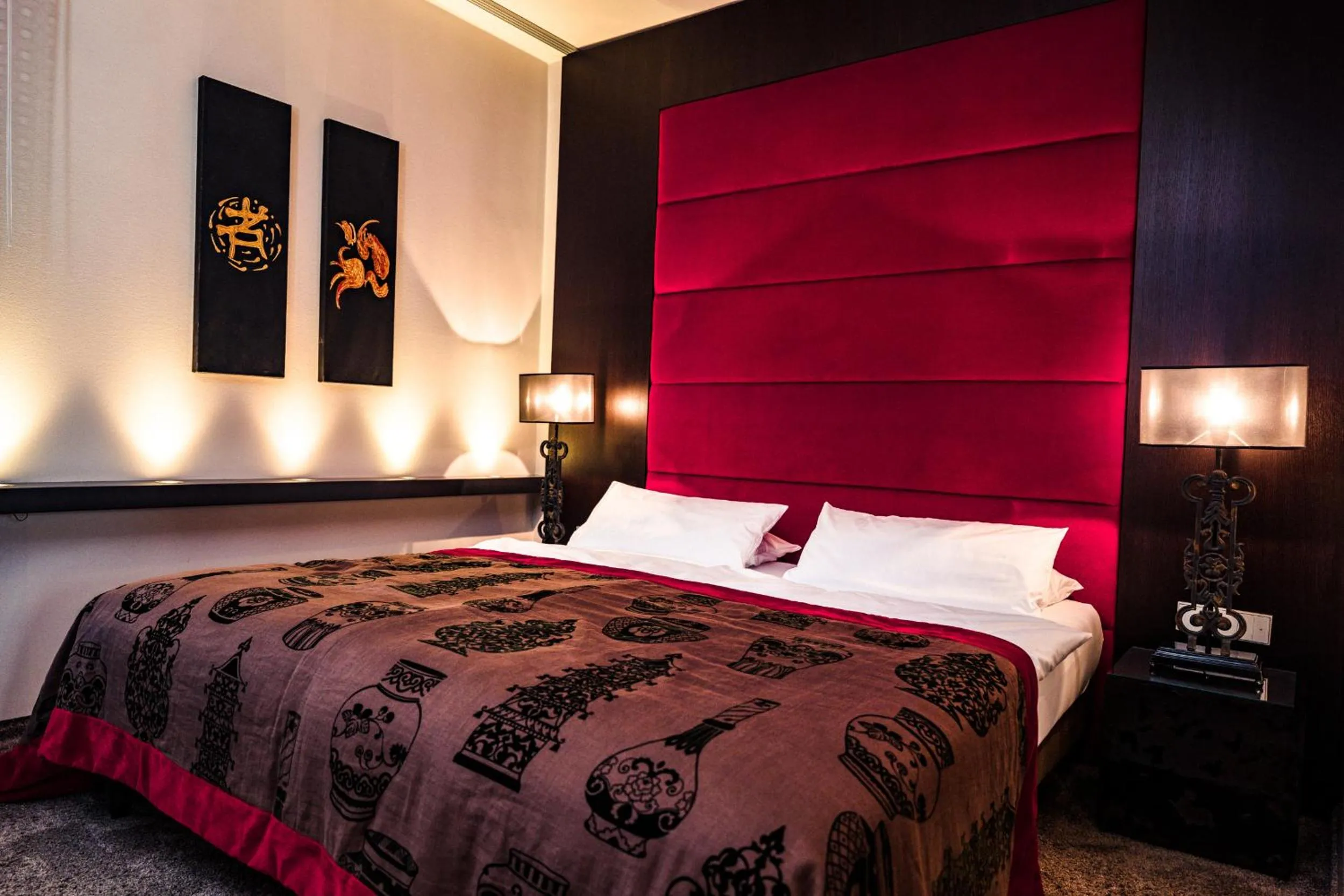 Bed in Hotel Der Blaue Reiter