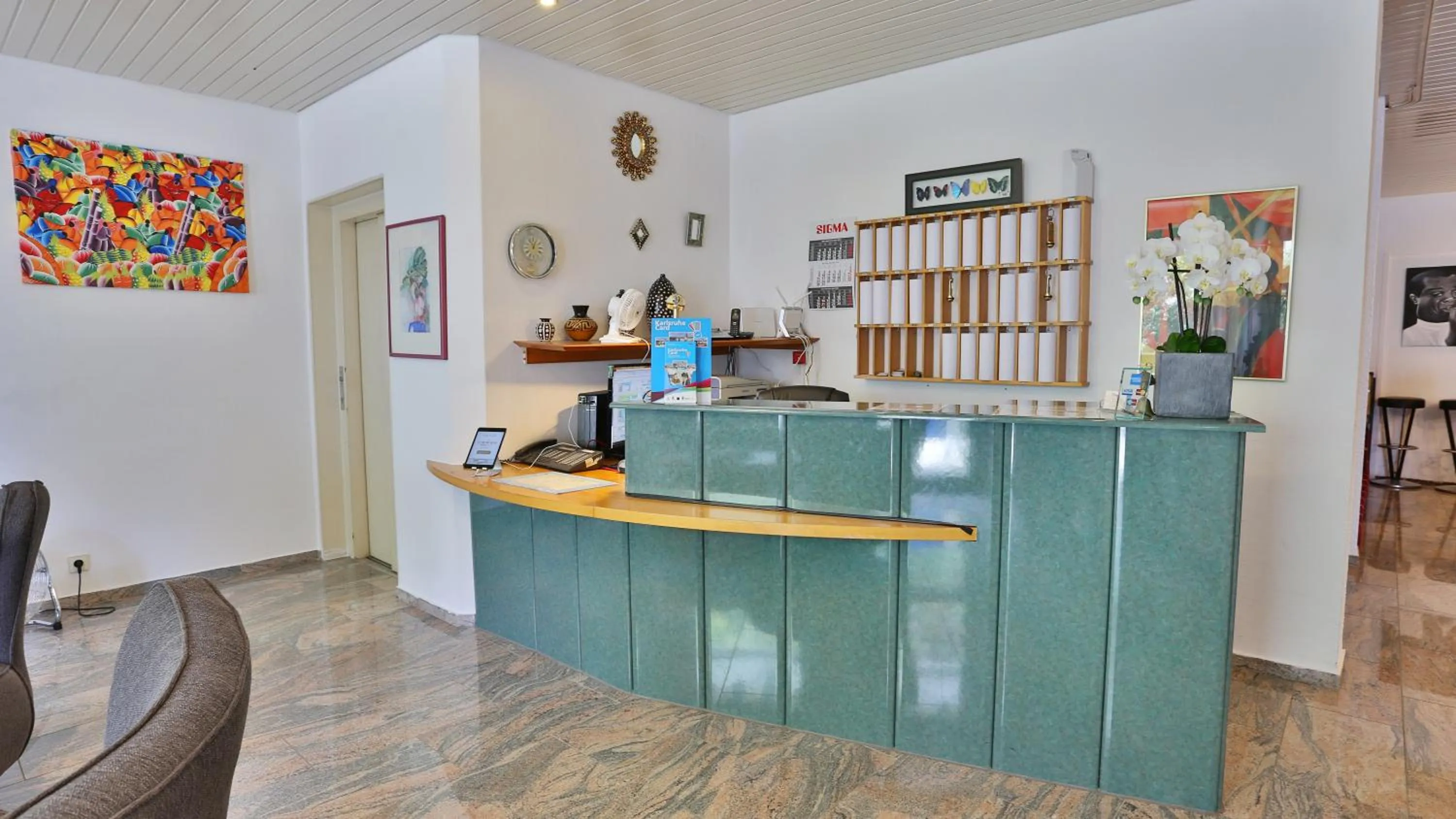 Lobby or reception in Hotel Maurer