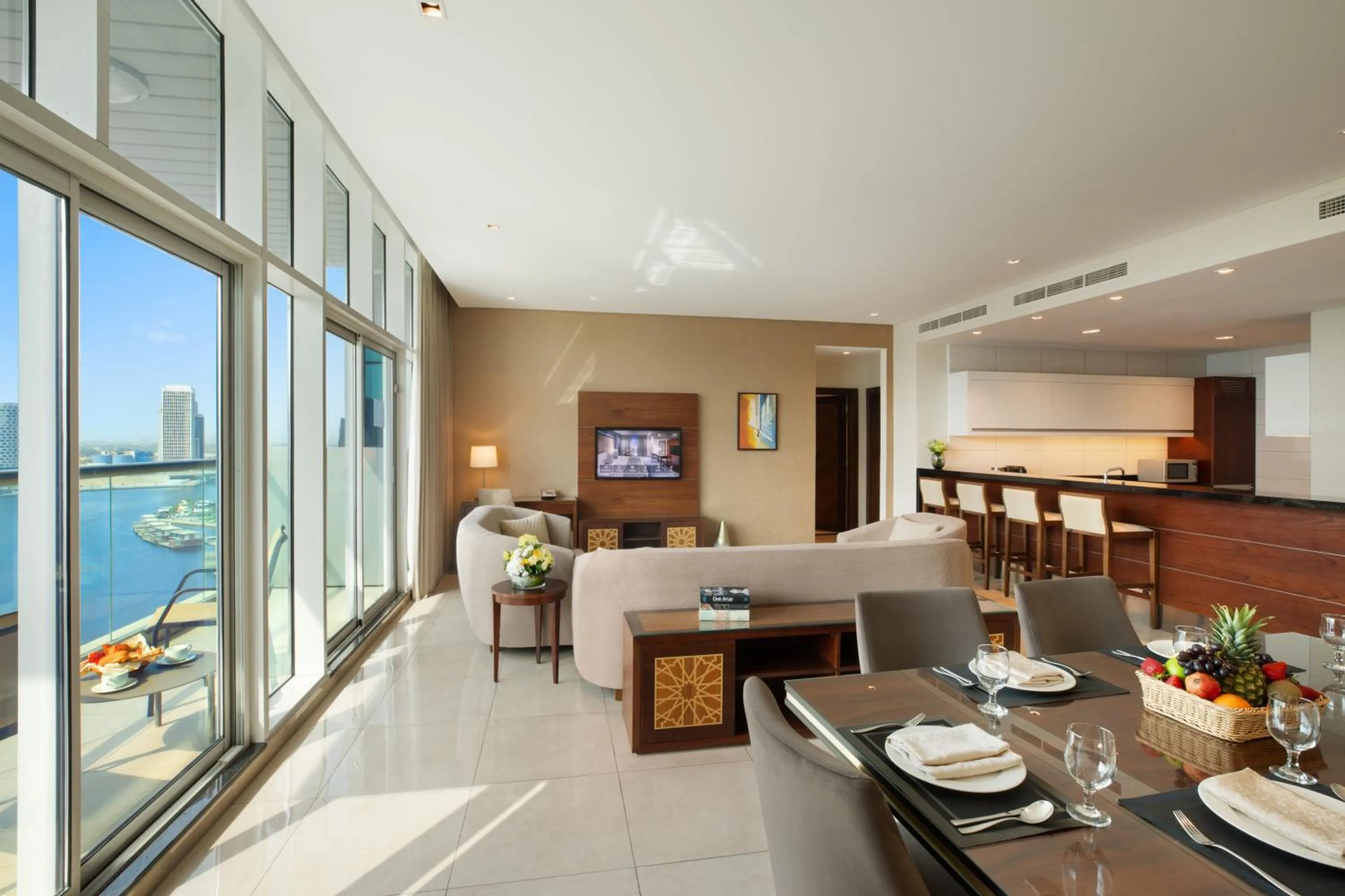 Living room in Royal Continental Suites Business Bay - Deluxe Apartments
