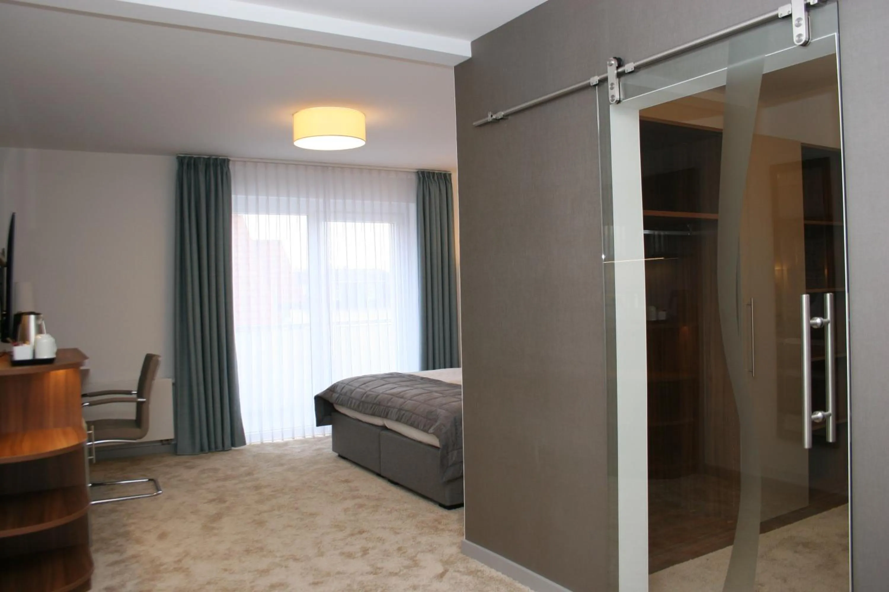 Bed in Hotel Petersen