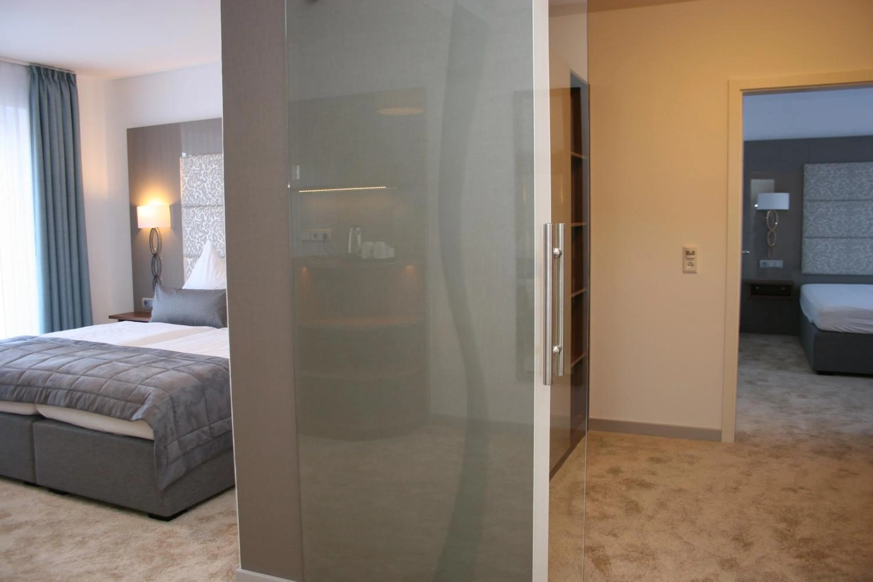 Bed in Hotel Petersen