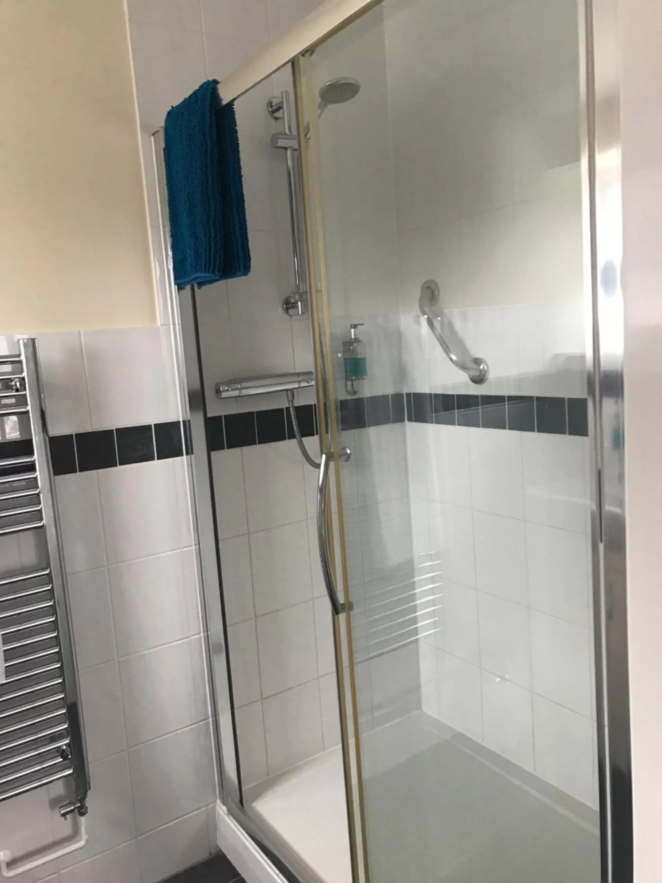 Shower in The Harp Freehouse and Guesthouse