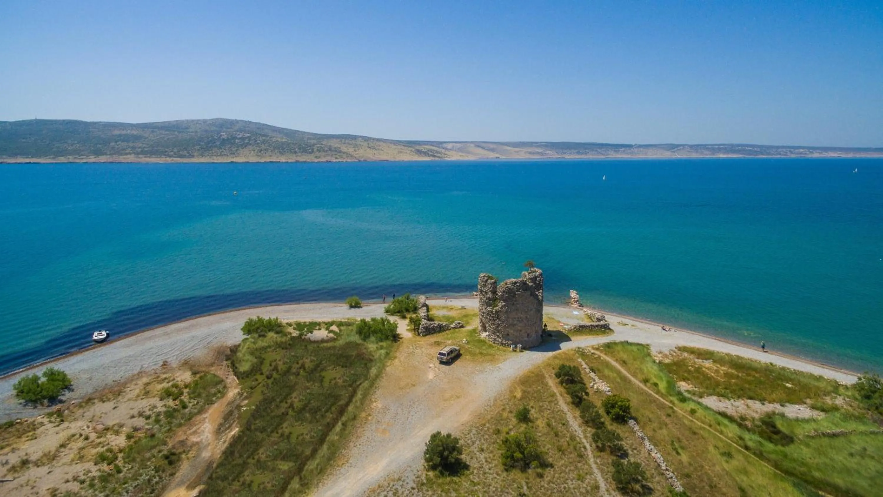 Bird's eye view in Camping Paklenica