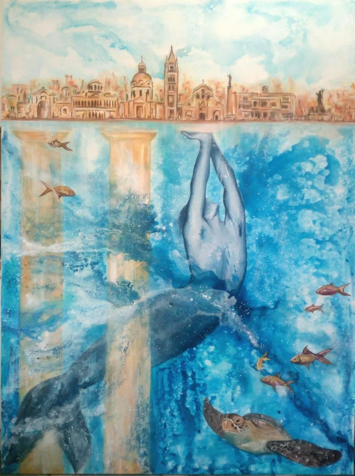 Decorative detail in Miti Dello Stretto B&B