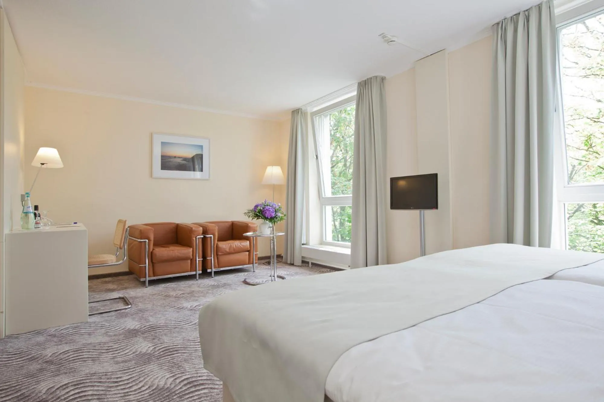 Bedroom, Bed in Michels Thalasso Hotel Nordseehaus