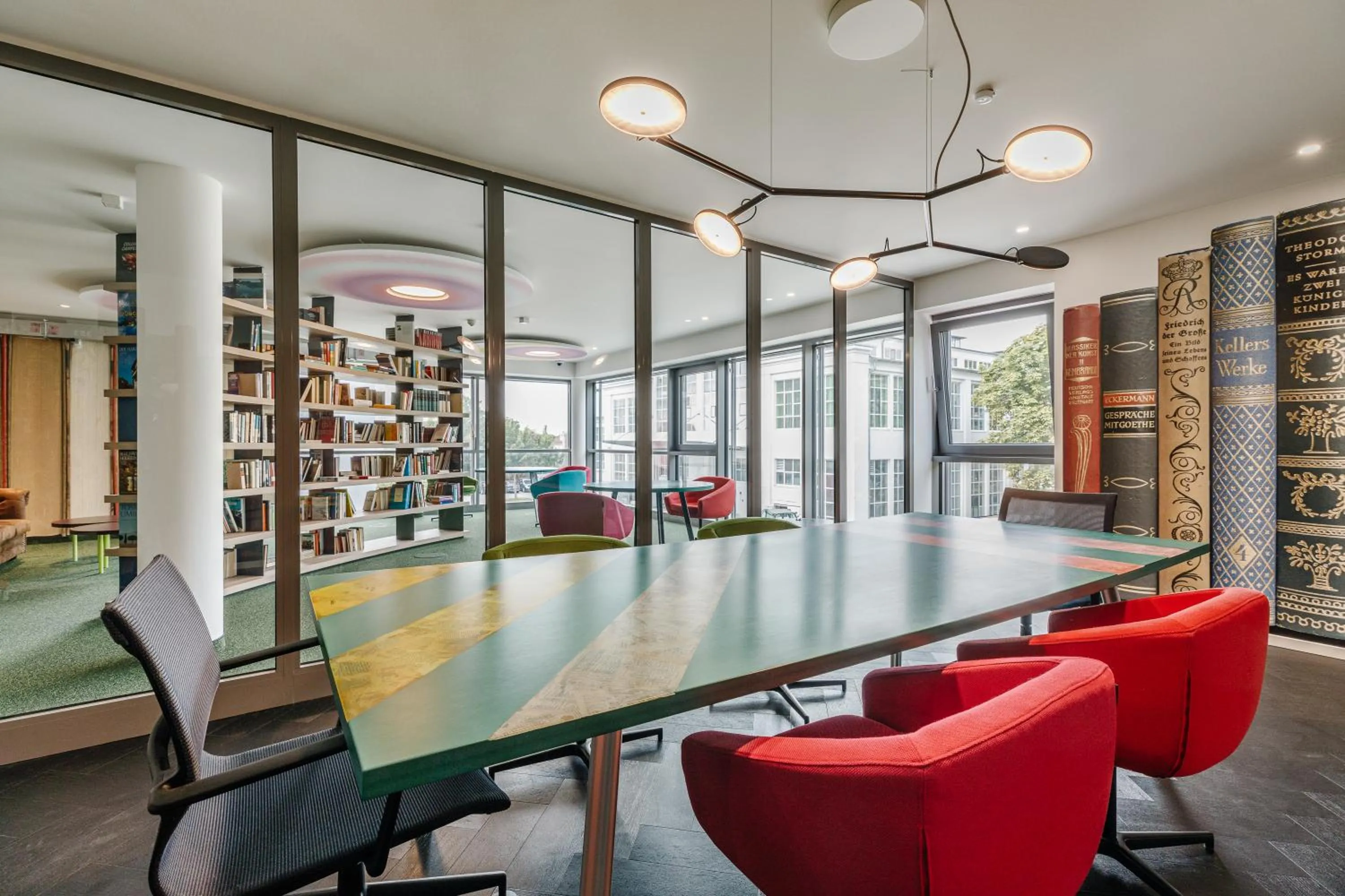 Library in The Brucklyn Apartments
